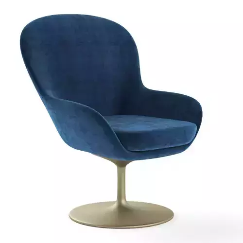 ADORE swivel chair velvet Low-poly 3D model