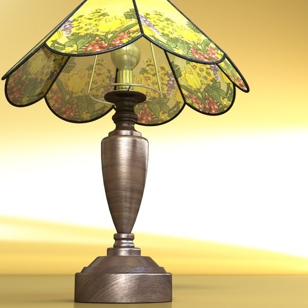Victorian Table Lamp 10 3D model_2