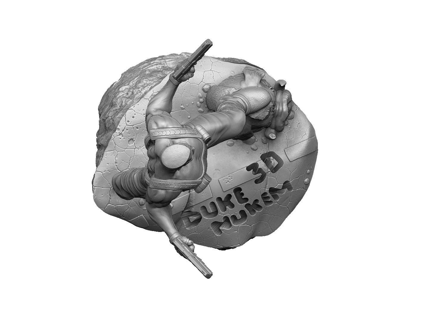 DUKE NUKEM FOR 3D PRINT STL 3D print model_16