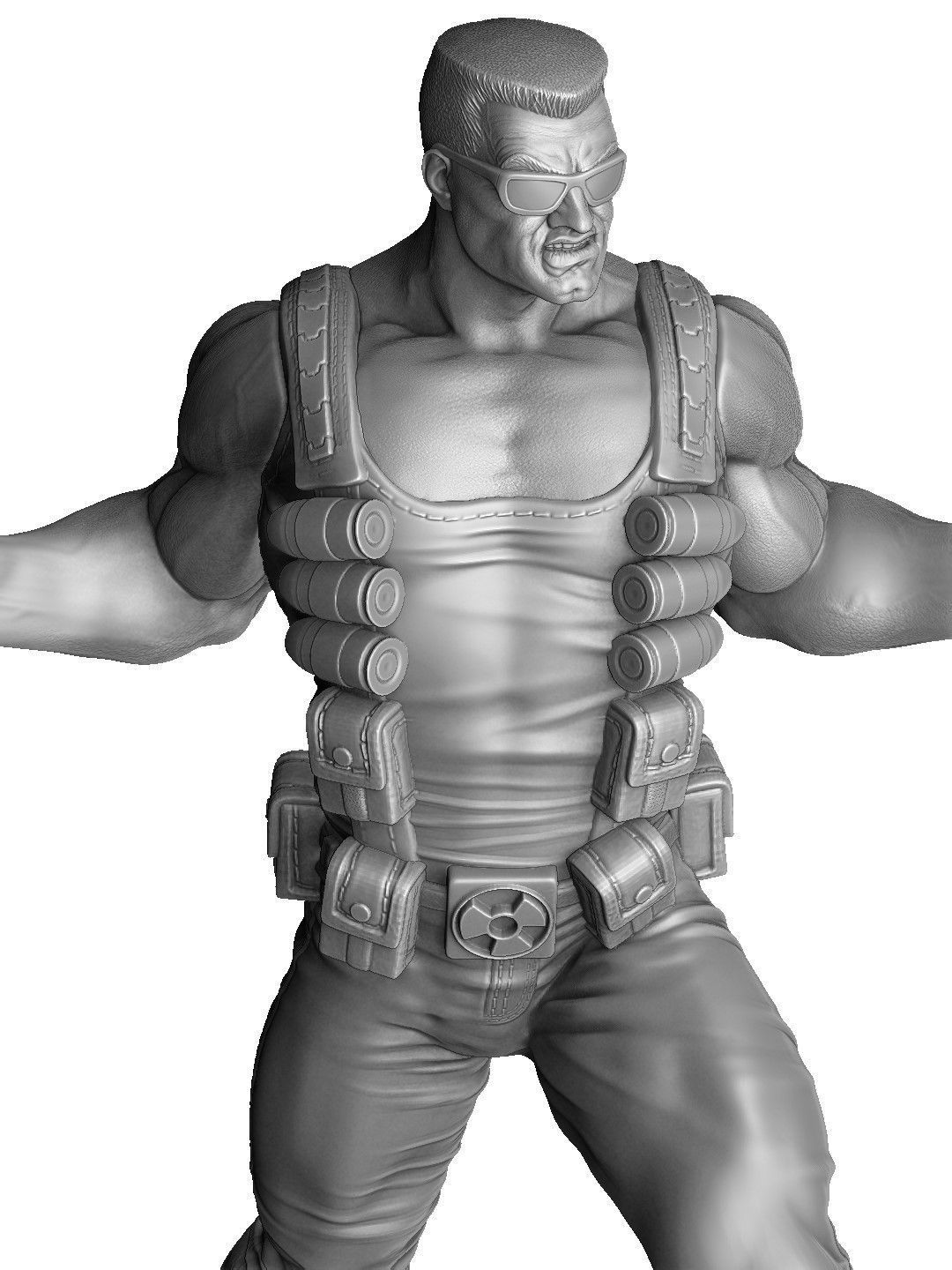 DUKE NUKEM FOR 3D PRINT STL 3D print model_3