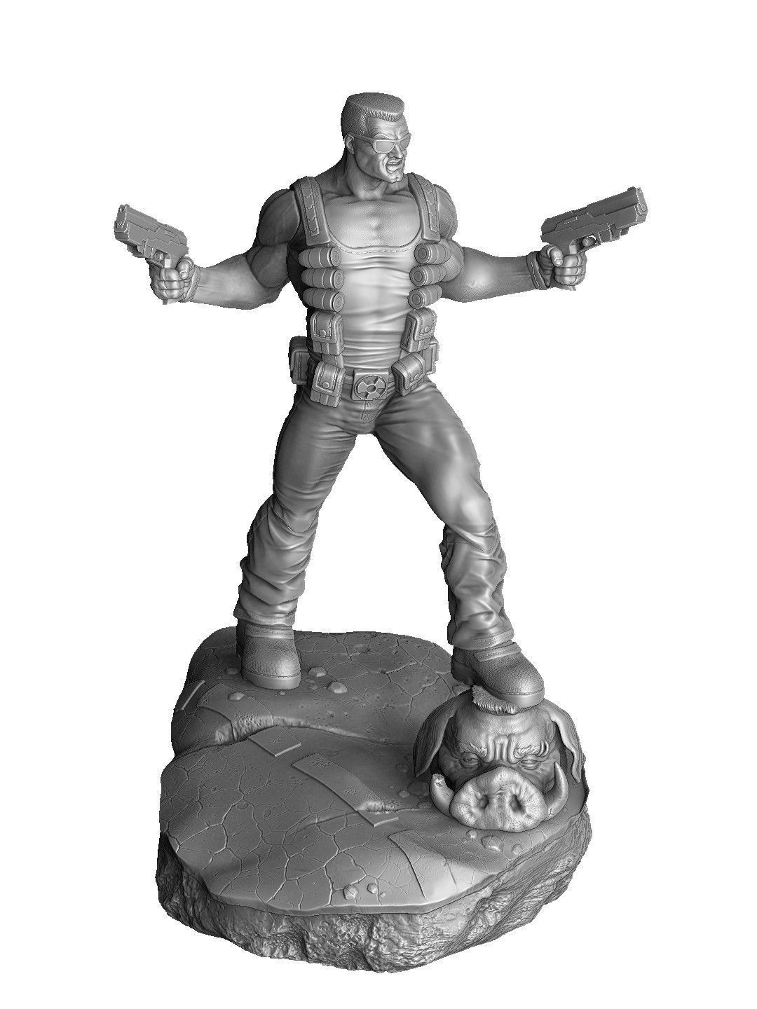 DUKE NUKEM FOR 3D PRINT STL 3D print model_6