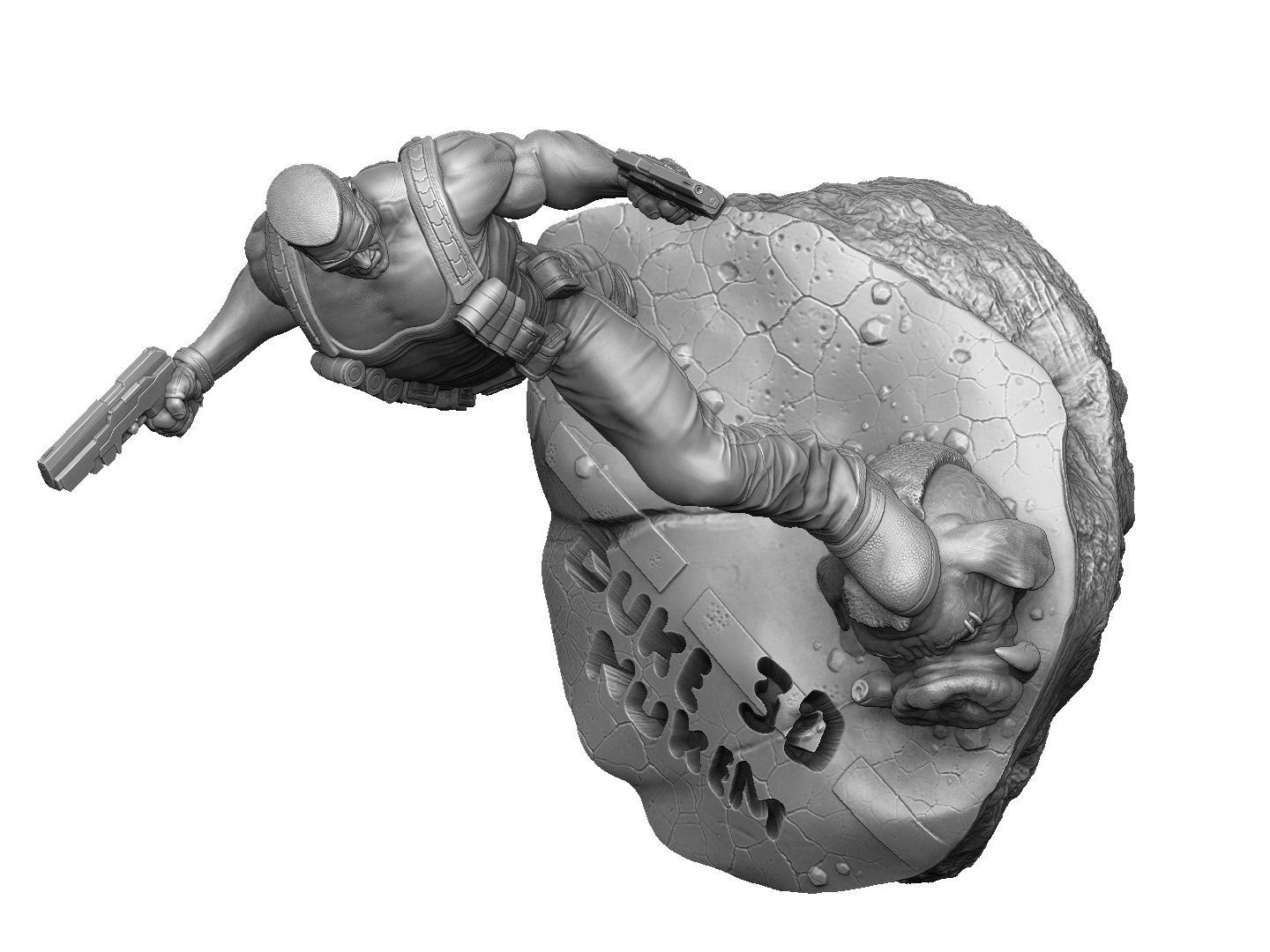DUKE NUKEM FOR 3D PRINT STL 3D print model_26