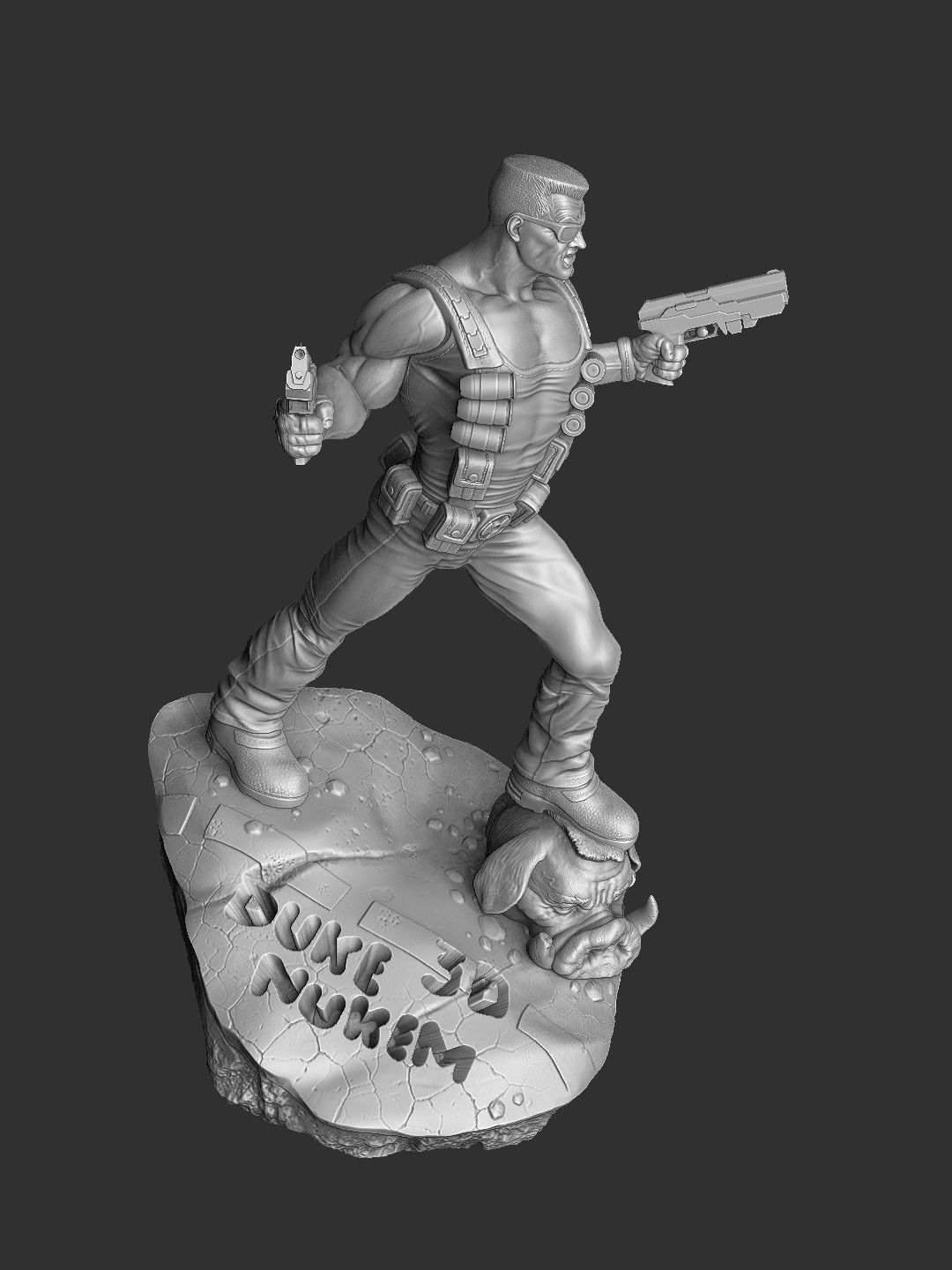 DUKE NUKEM FOR 3D PRINT STL 3D print model_7