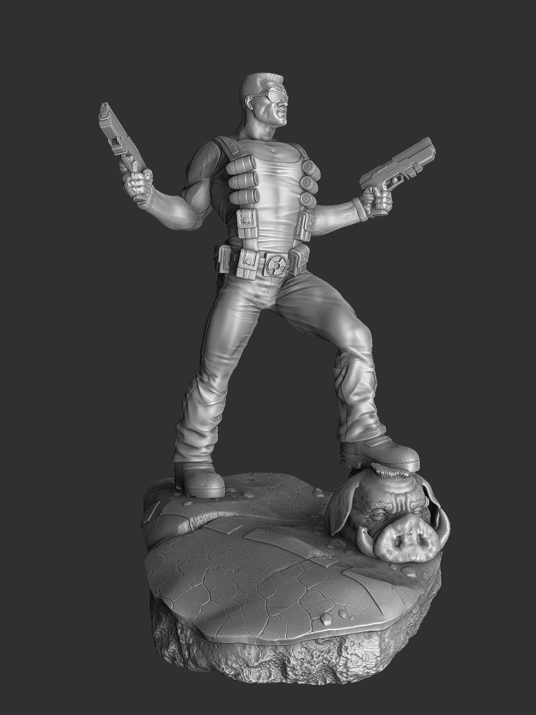 DUKE NUKEM FOR 3D PRINT STL 3D print model_24