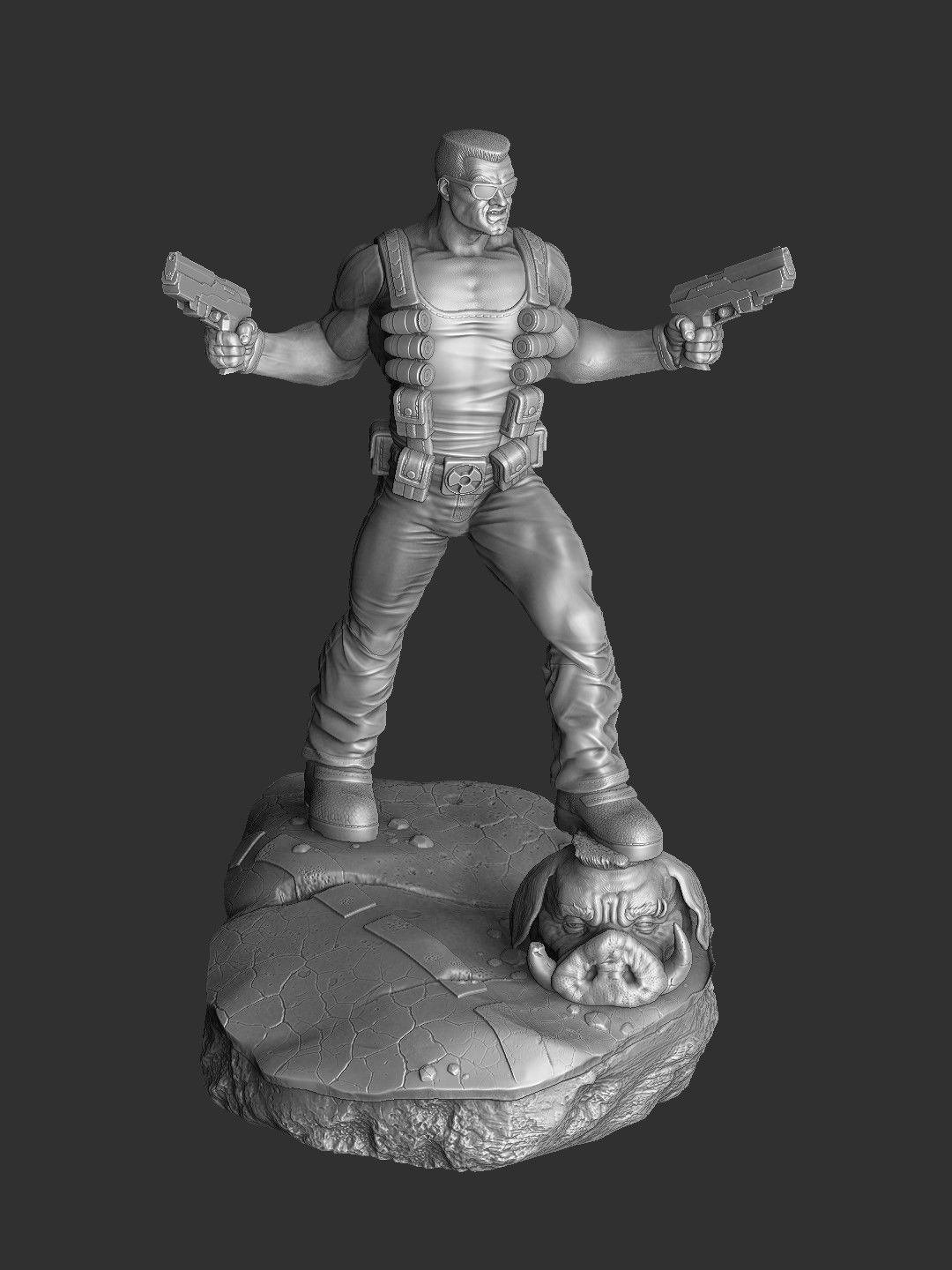 DUKE NUKEM FOR 3D PRINT STL 3D print model_25