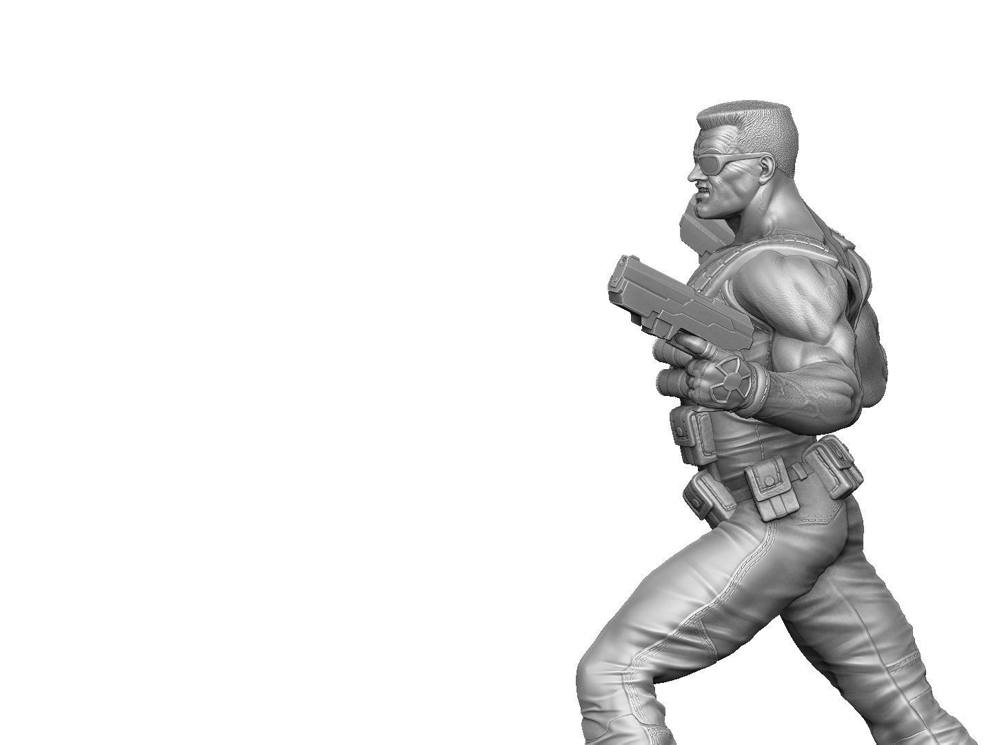 DUKE NUKEM FOR 3D PRINT STL 3D print model_20