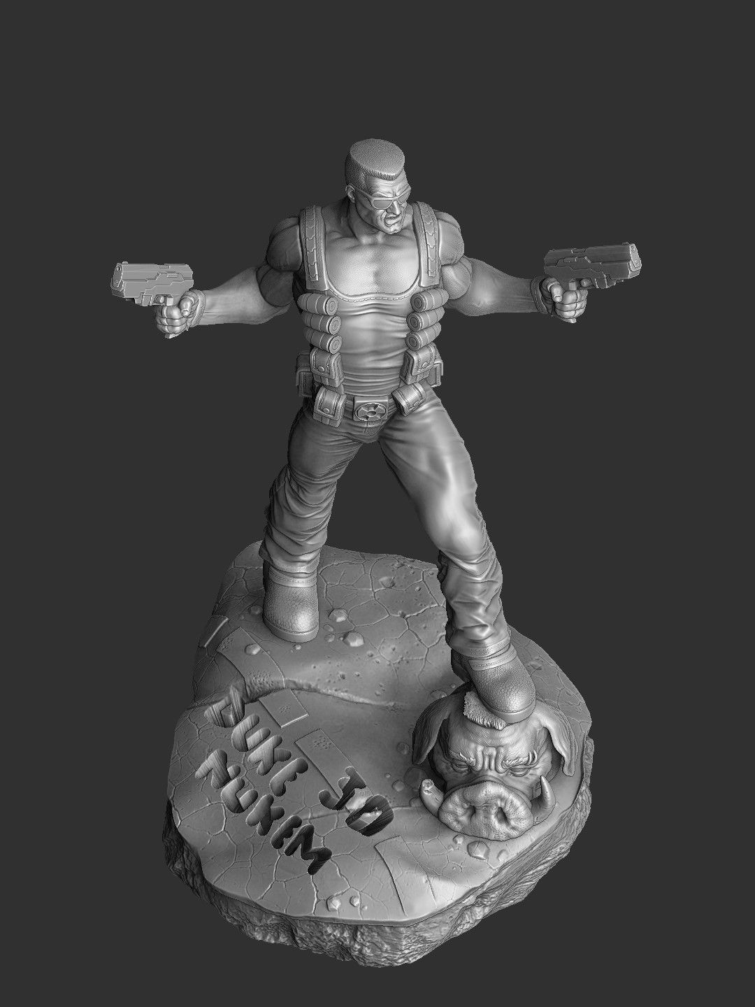 DUKE NUKEM FOR 3D PRINT STL 3D print model_22