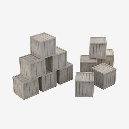 Timber Box Model 3D model Wooden Box Crate VR / AR / low-poly | CGTrader
