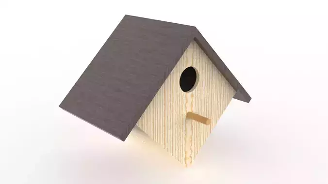 wooden birdhouse