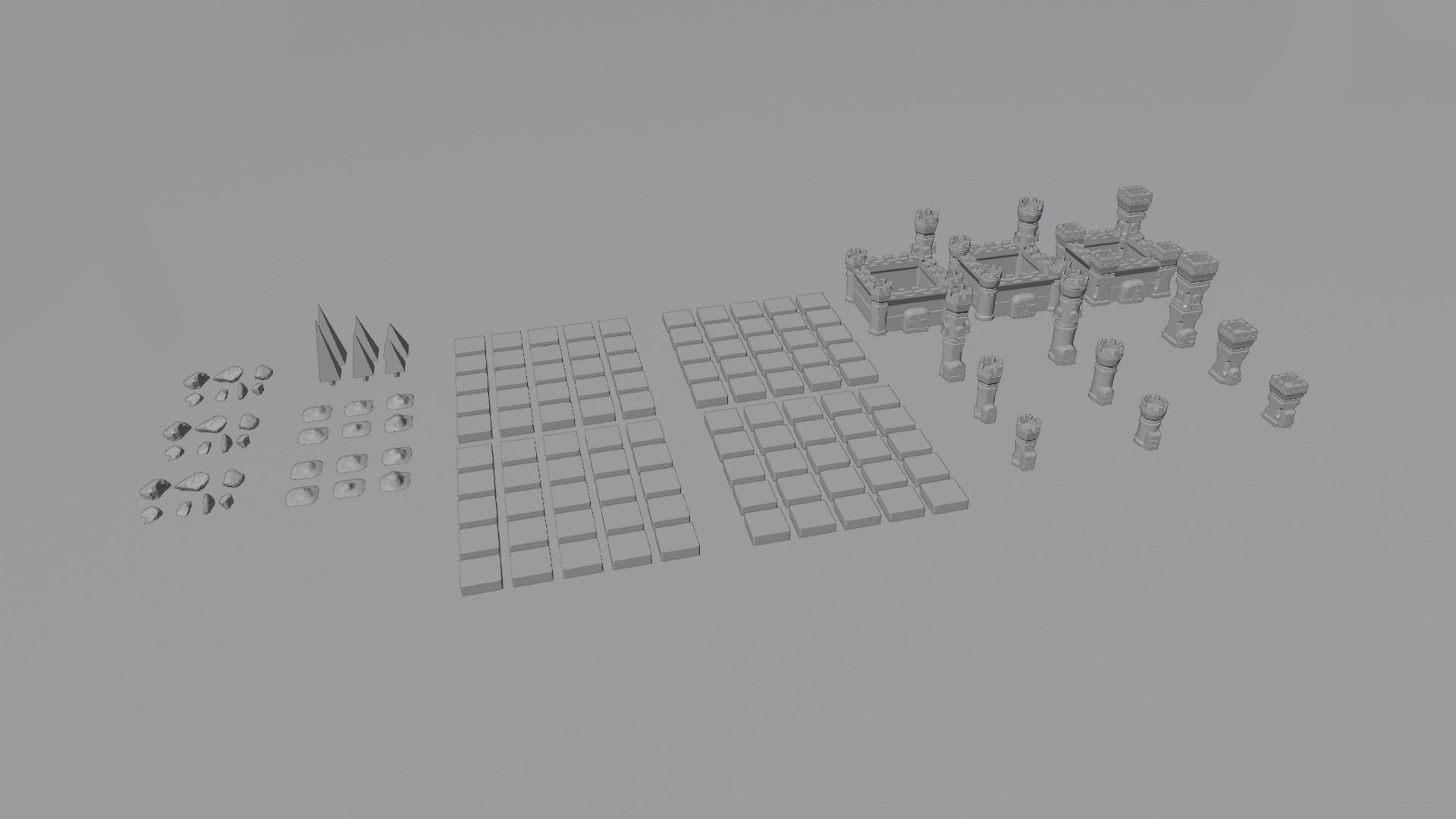 tower defance game ready low poly tower pack  Low-poly 3D model_1