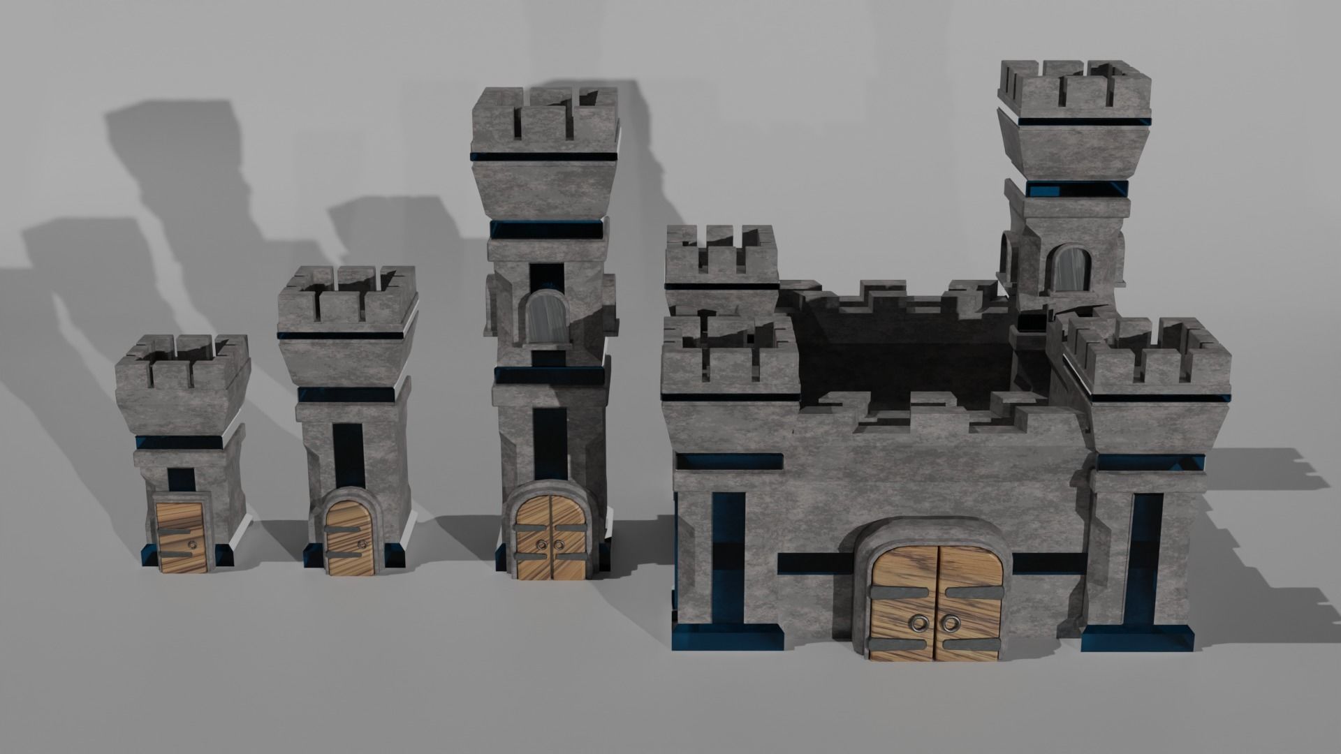 tower defance game ready low poly tower pack  Low-poly 3D model_18