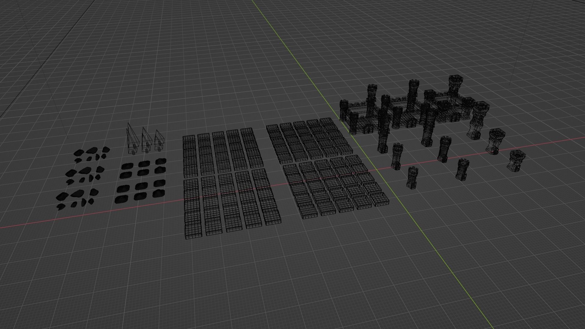 tower defance game ready low poly tower pack  Low-poly 3D model_2