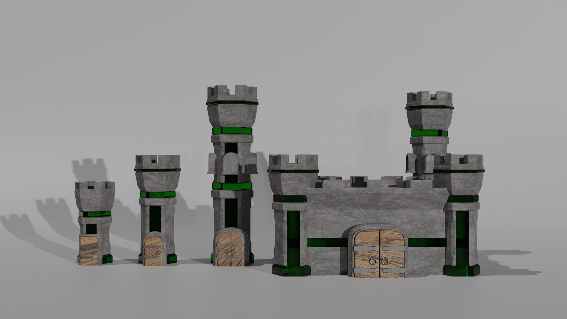 tower defance game ready low poly tower pack  Low-poly 3D model_33