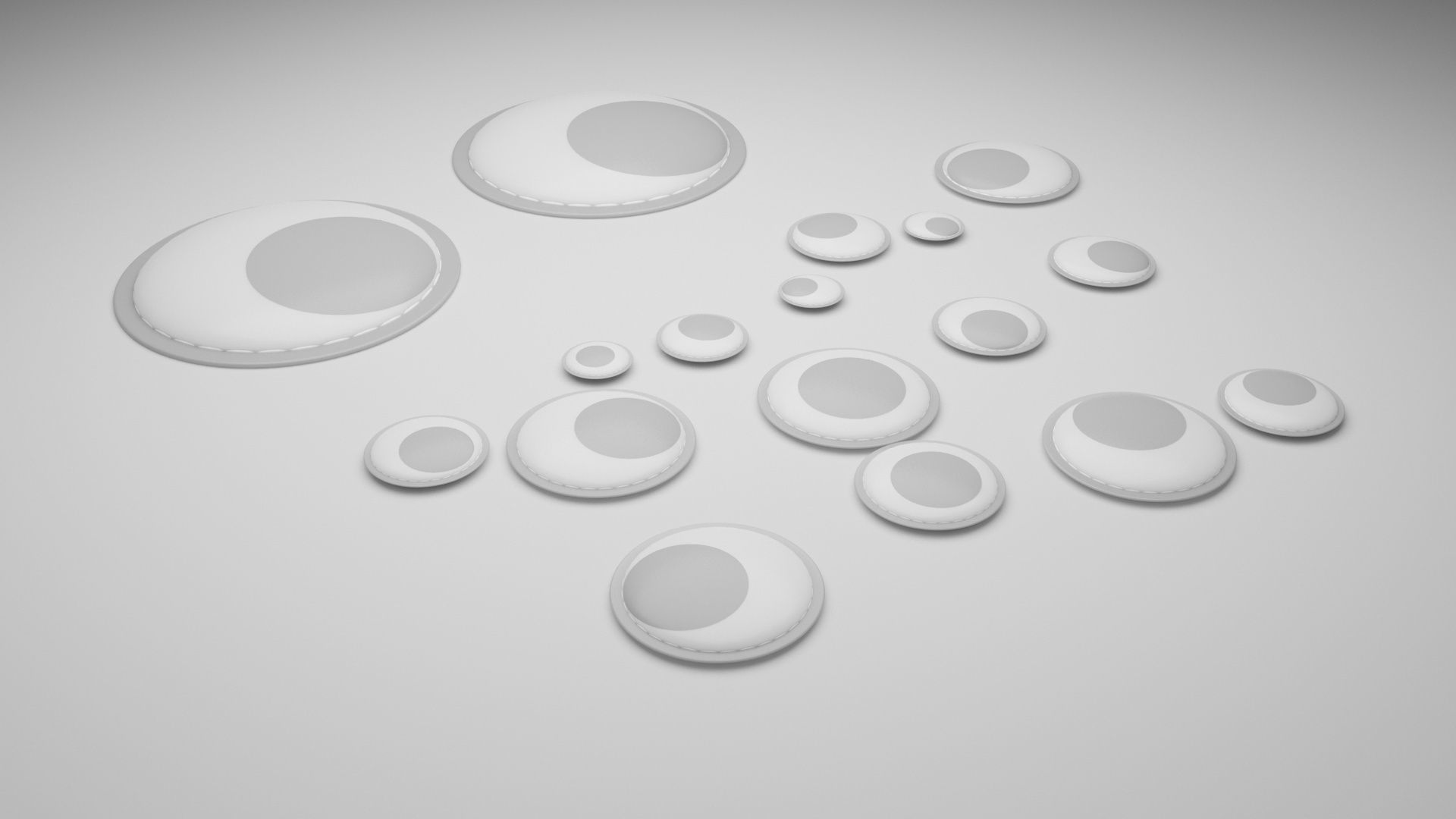 Google Eyes Set 3D model_27