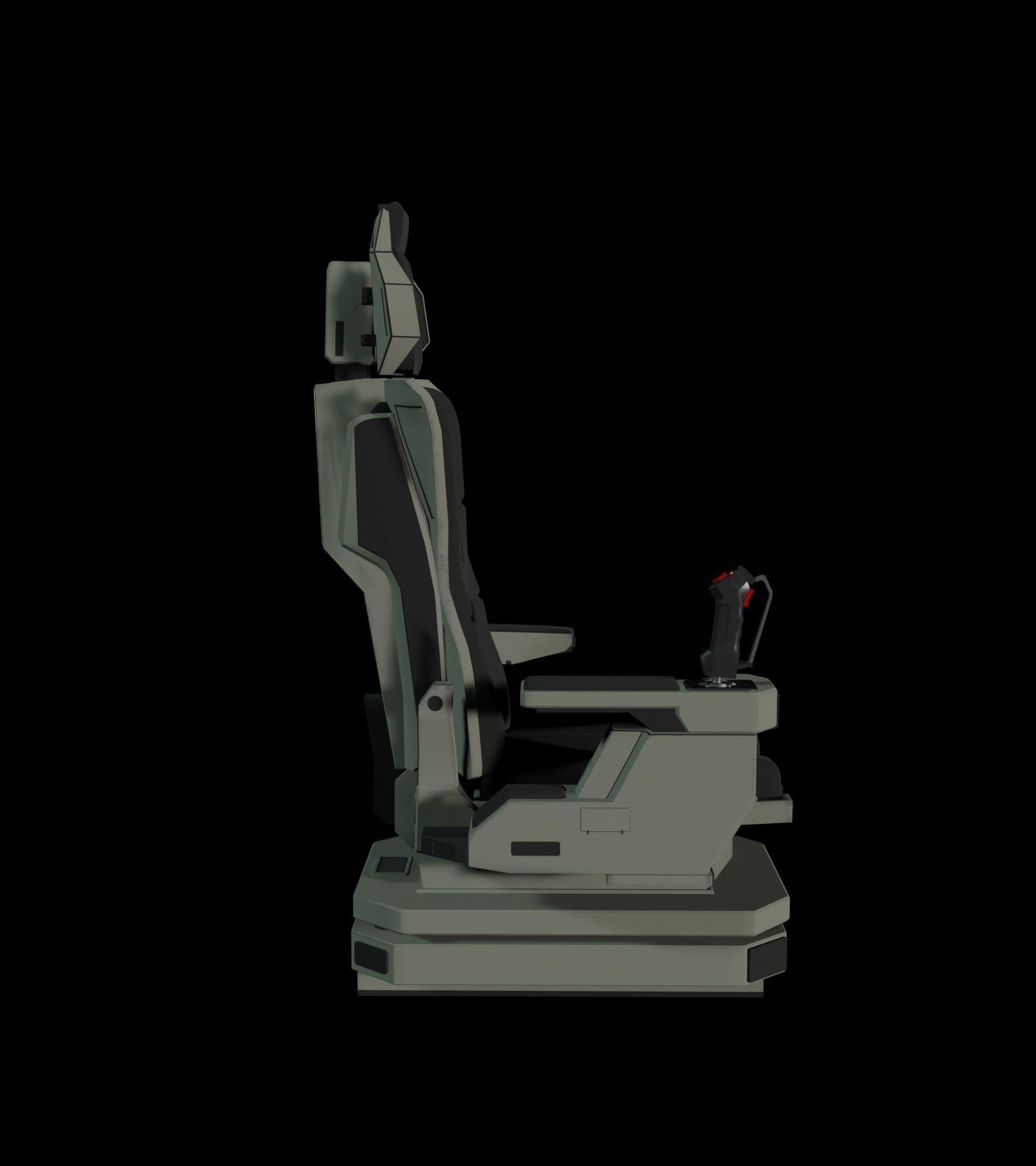 Sci-Fi Pilot-Command Chair 3D model_7