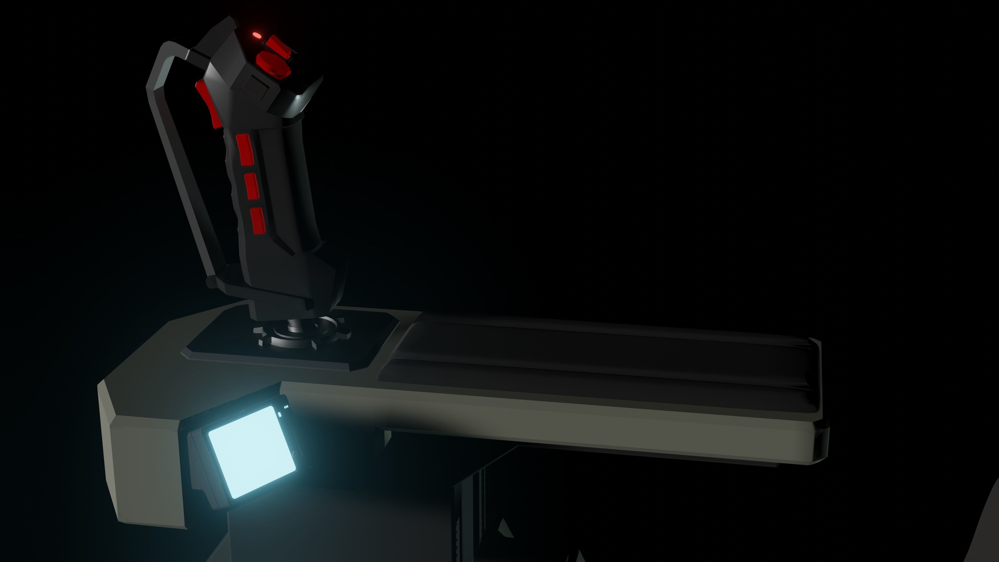 Sci-Fi Pilot-Command Chair 3D model_4