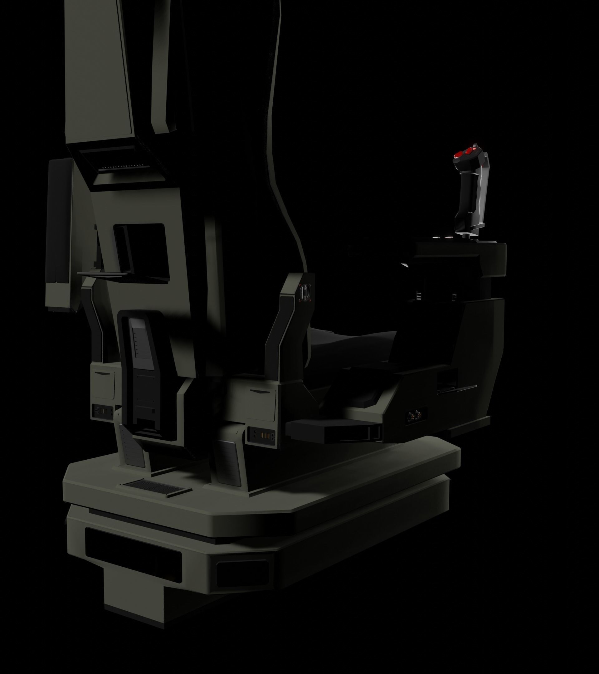 Sci-Fi Pilot-Command Chair 3D model_14
