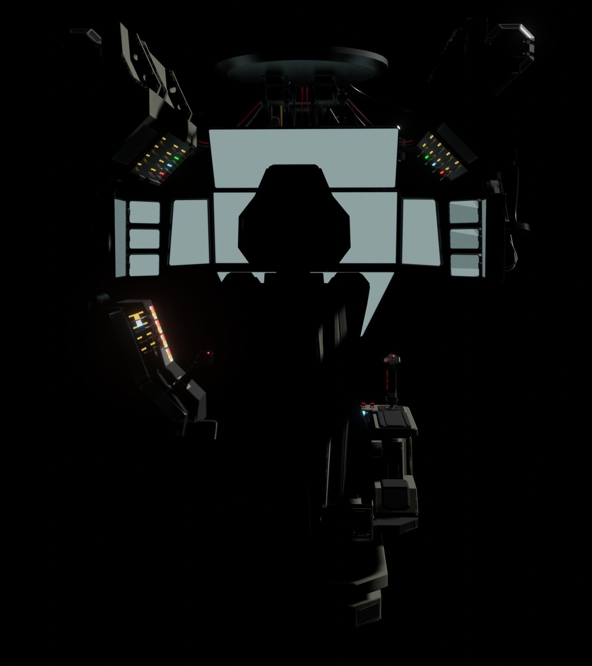 Sci-Fi Pilot-Command Chair 3D model_17