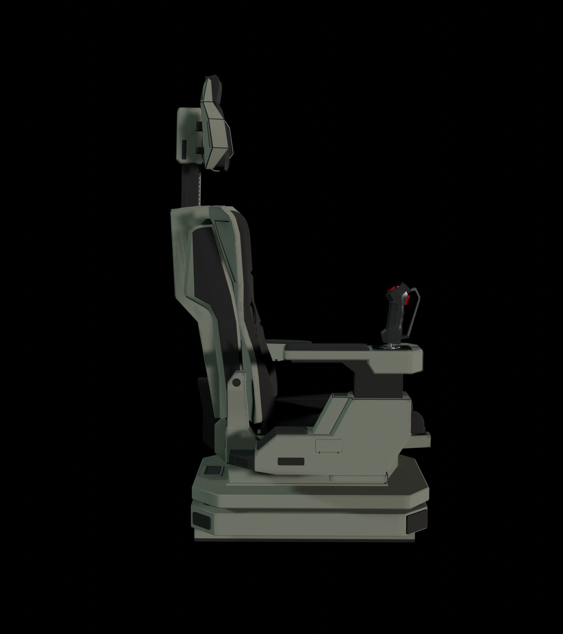 Sci-Fi Pilot-Command Chair 3D model_8
