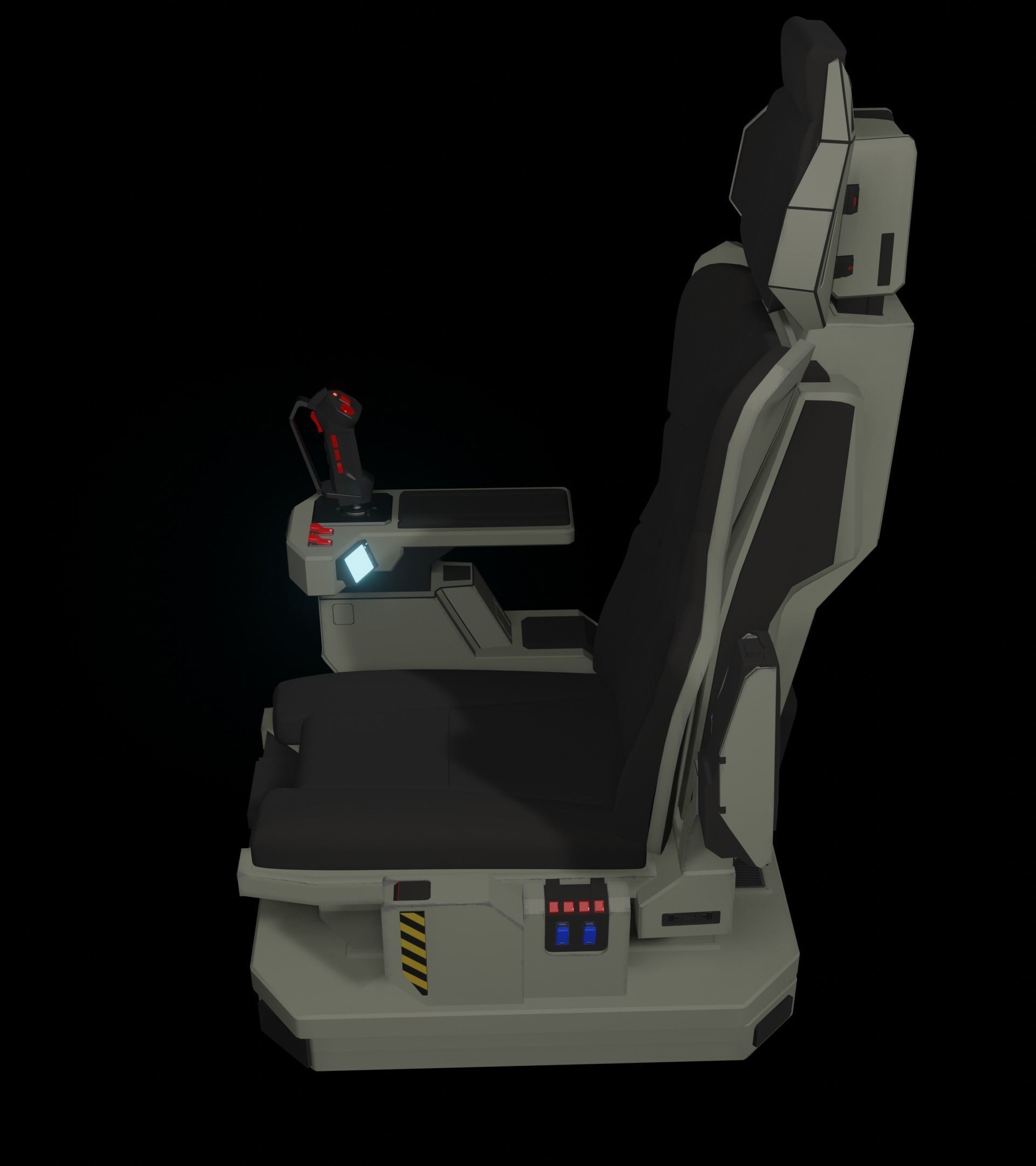 Sci-Fi Pilot-Command Chair 3D model_11