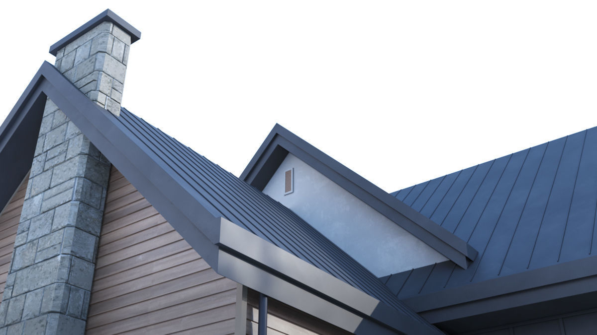 Country House No 03 Low-poly 3D model_28