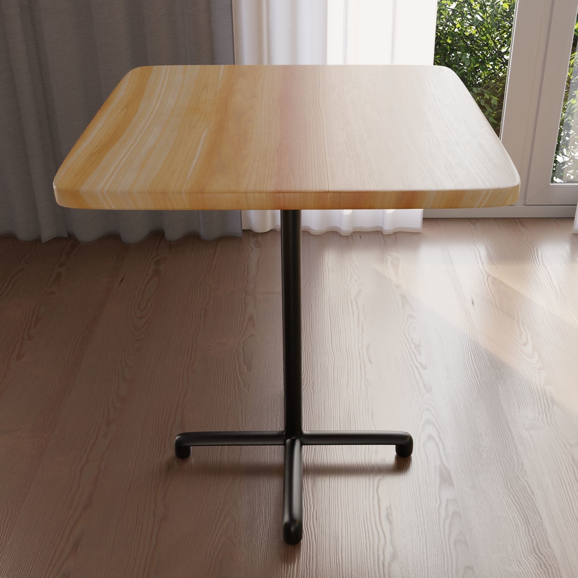 Ikea Table Replica Low-poly 3D model_1