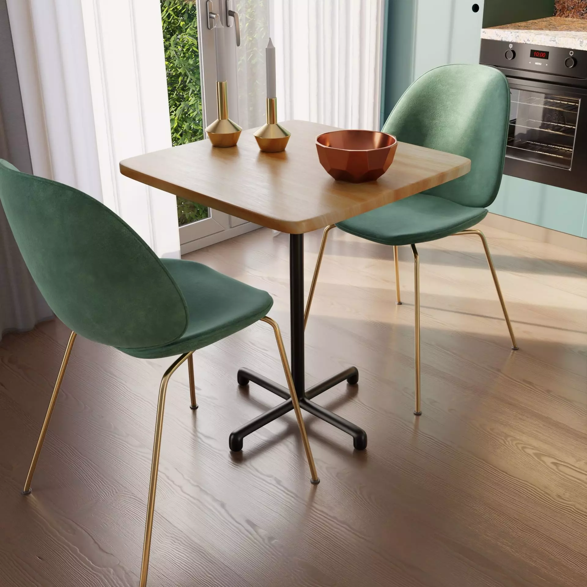 Ikea Table Replica Low-poly 3D model_0