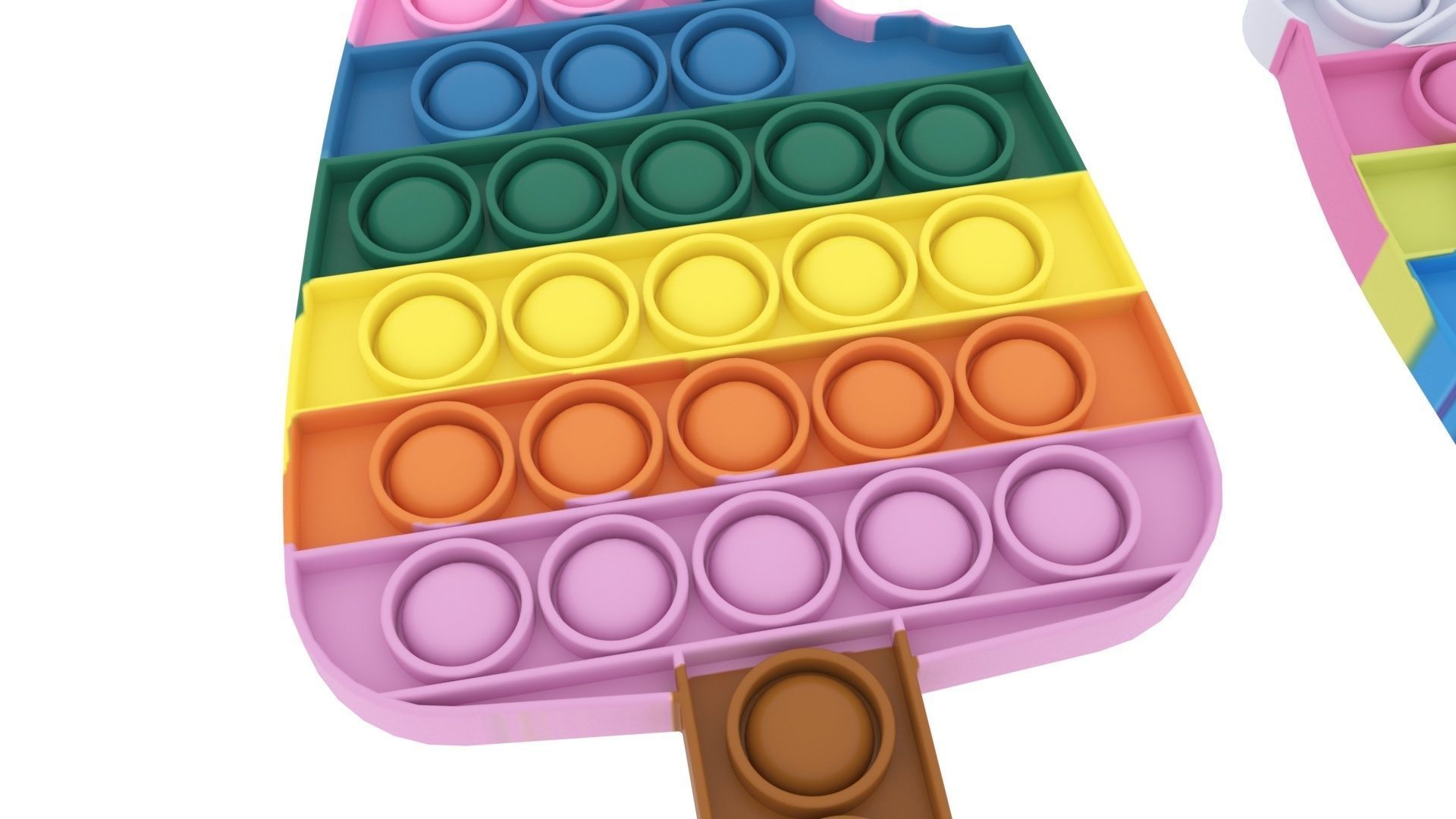 Sweets Pop It Fidget Toys Set 3D model_12