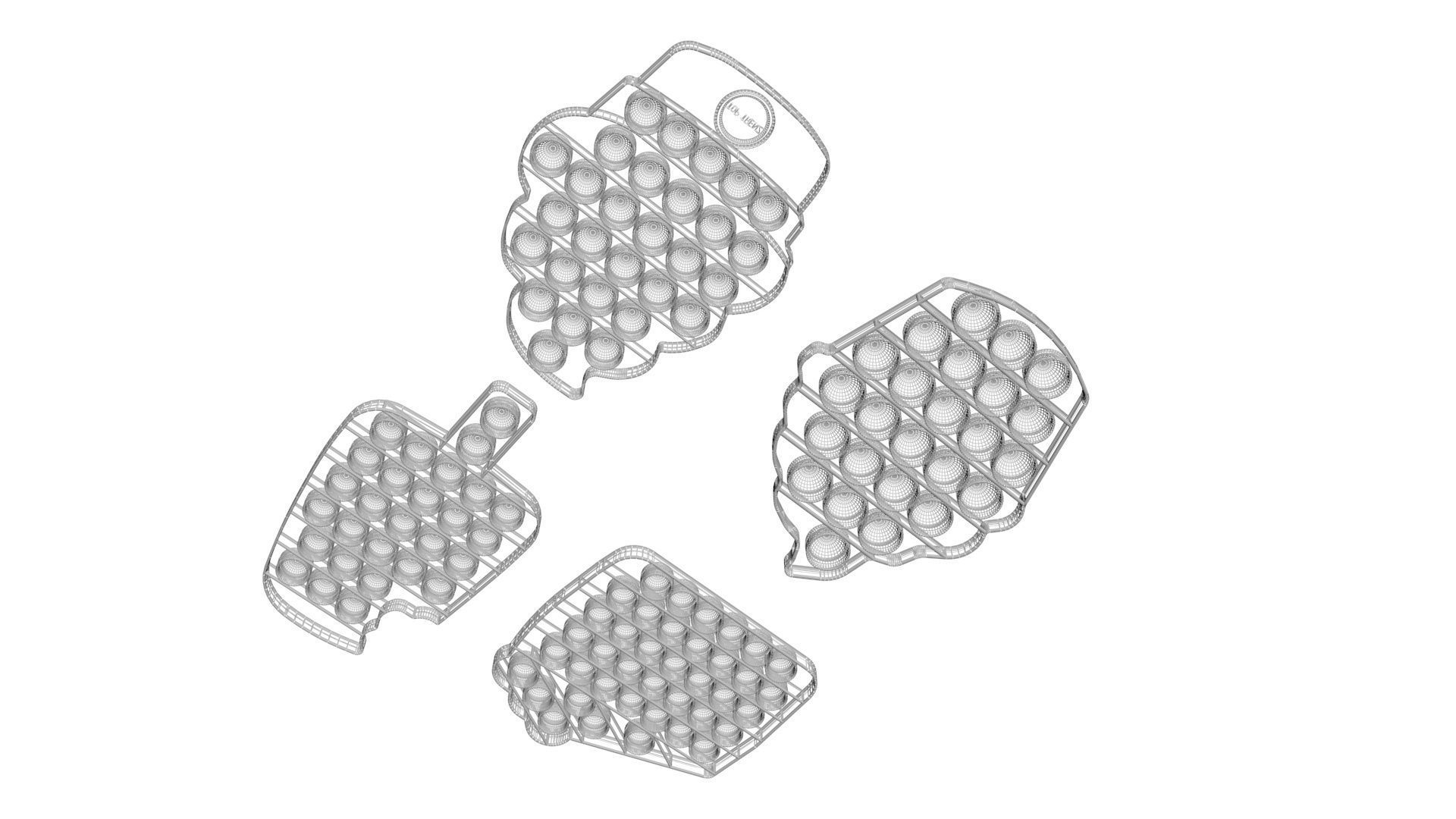 Sweets Pop It Fidget Toys Set 3D model_19