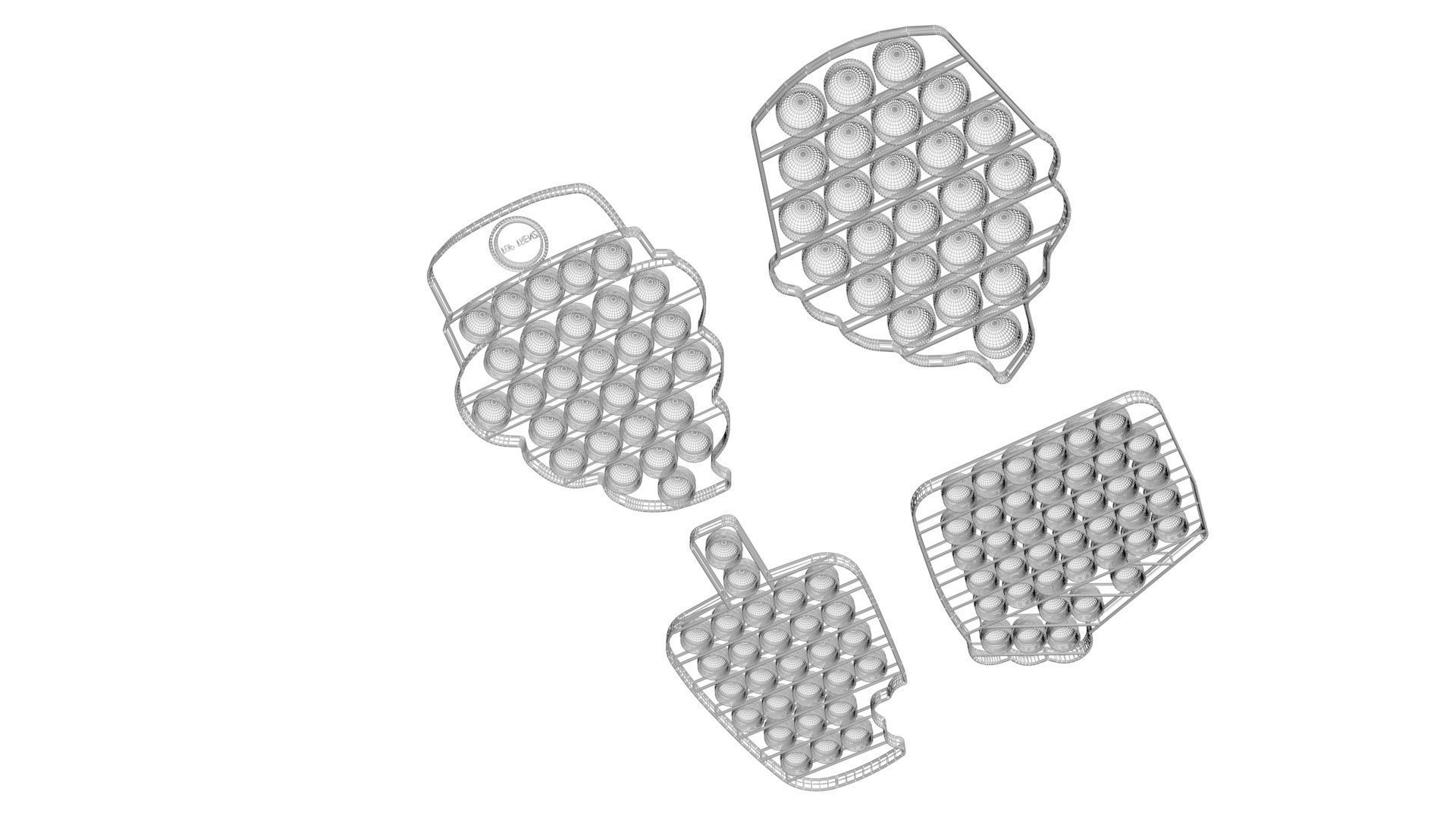 Sweets Pop It Fidget Toys Set 3D model_20