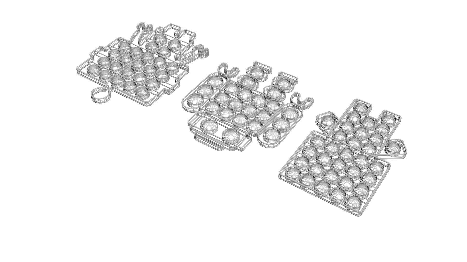 Robot Pop It Fidget Toys Set 3D model_18