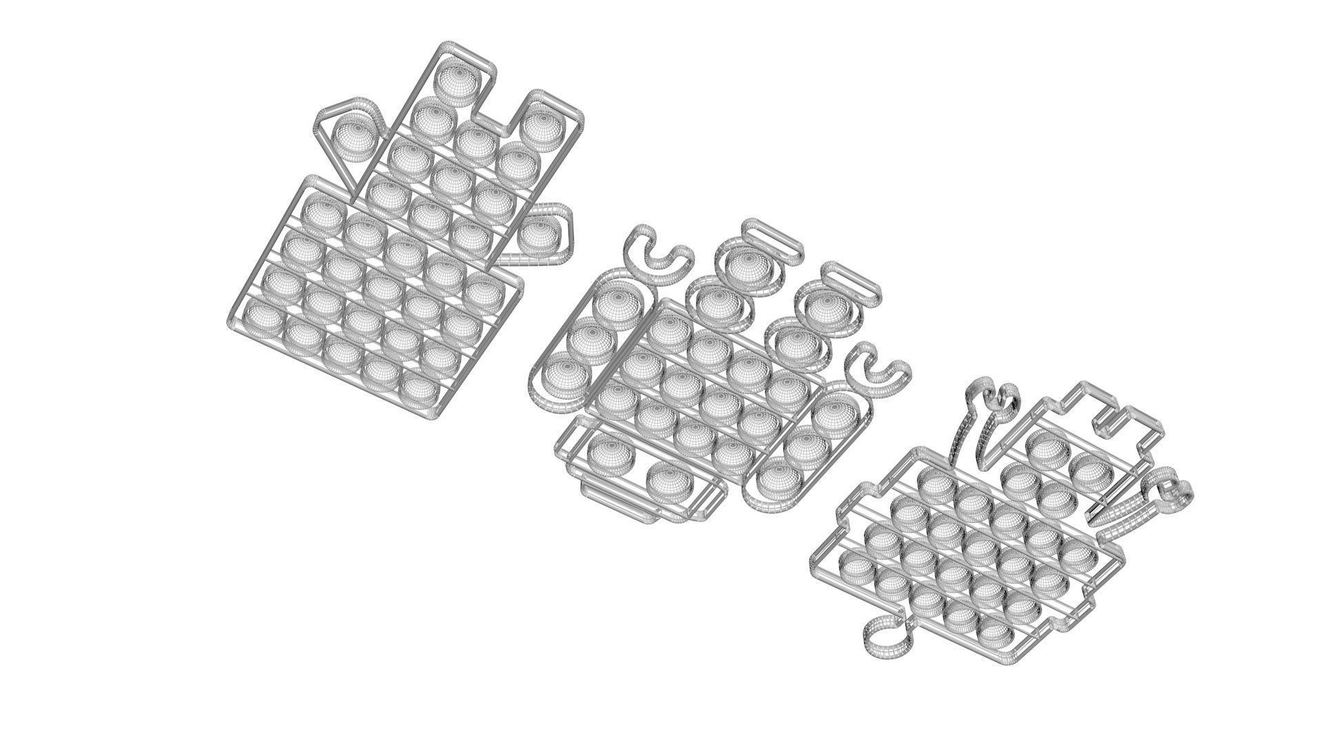 Robot Pop It Fidget Toys Set 3D model_19