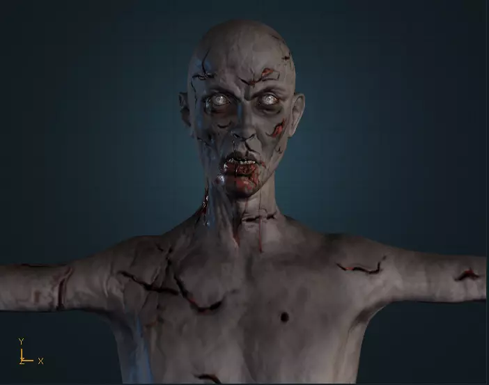 3D Zombie model 3D model