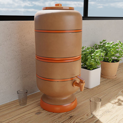 Clay Filter  Low-poly 3D model