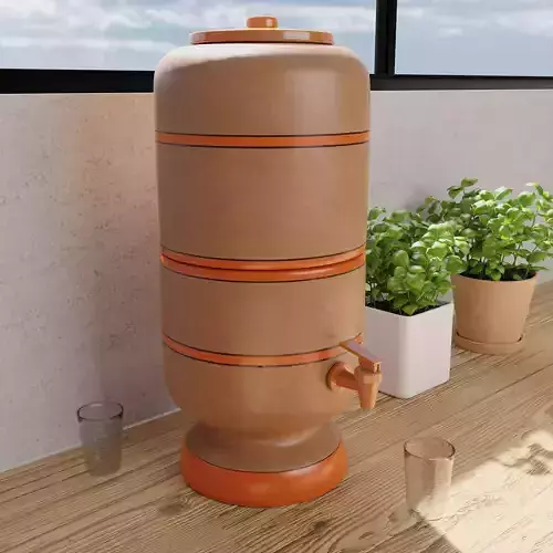 Clay Filter Low-poly 3D model