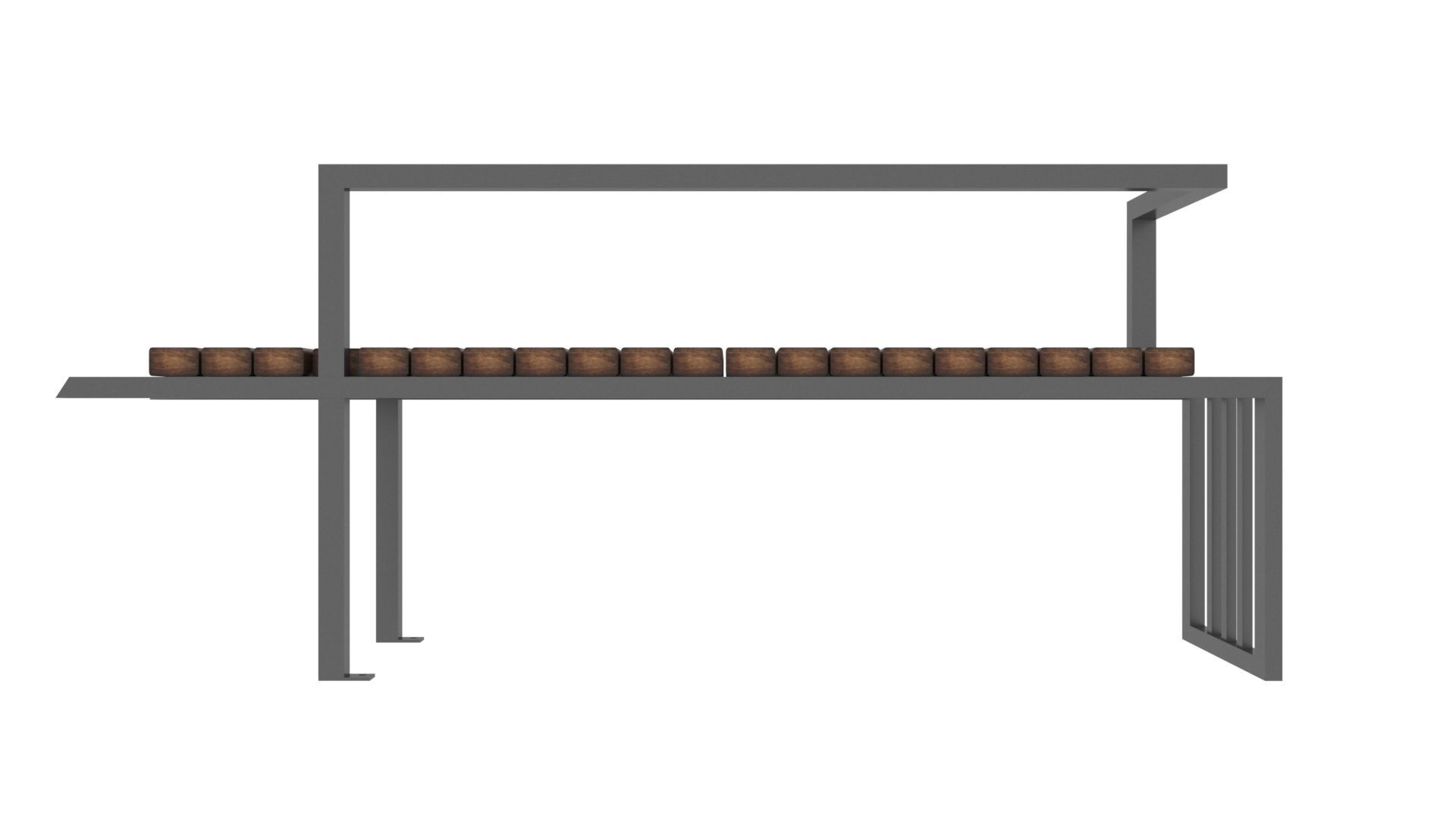 Bench 3D model_8