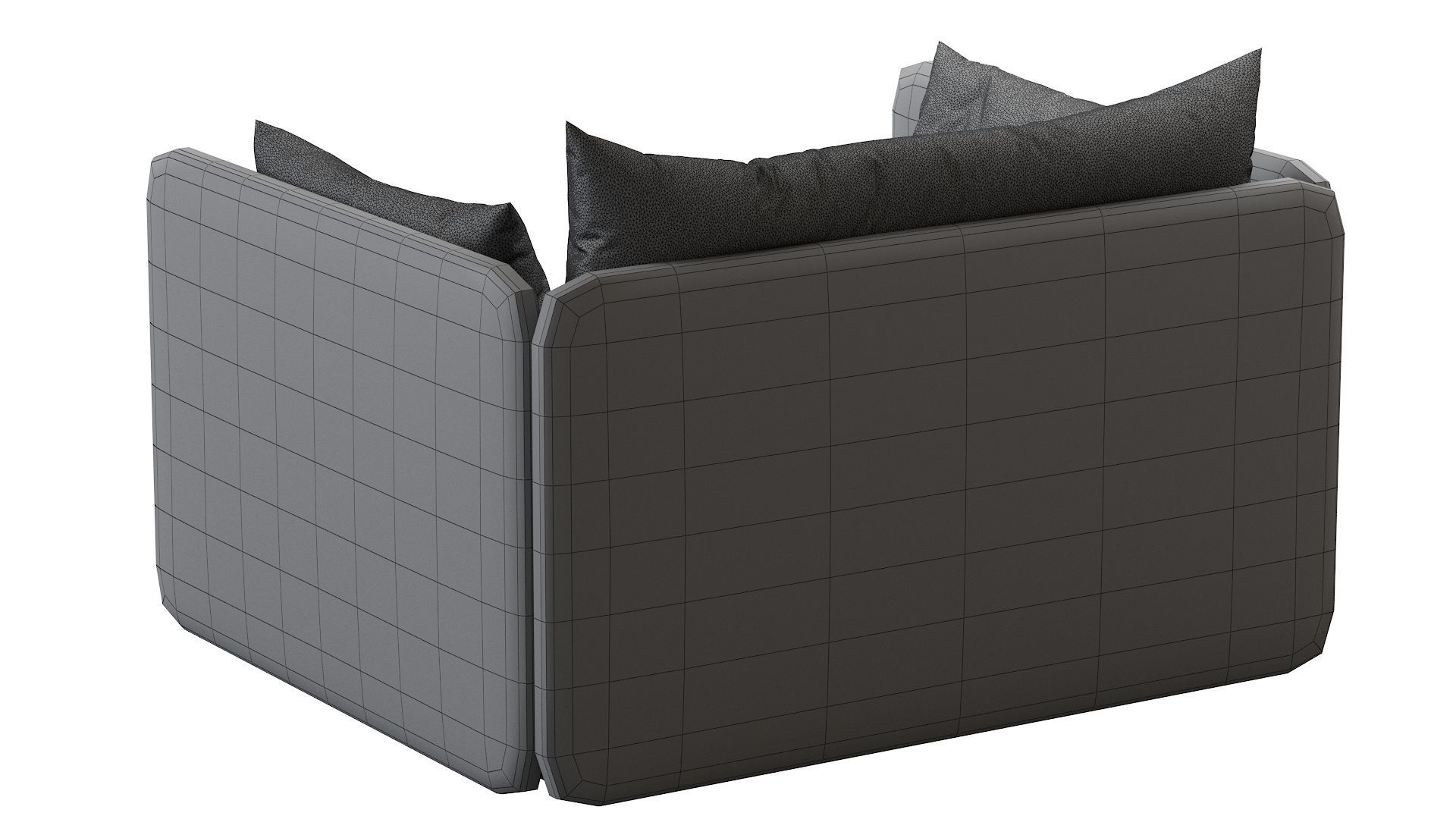 Offset Armchair 3D model_29