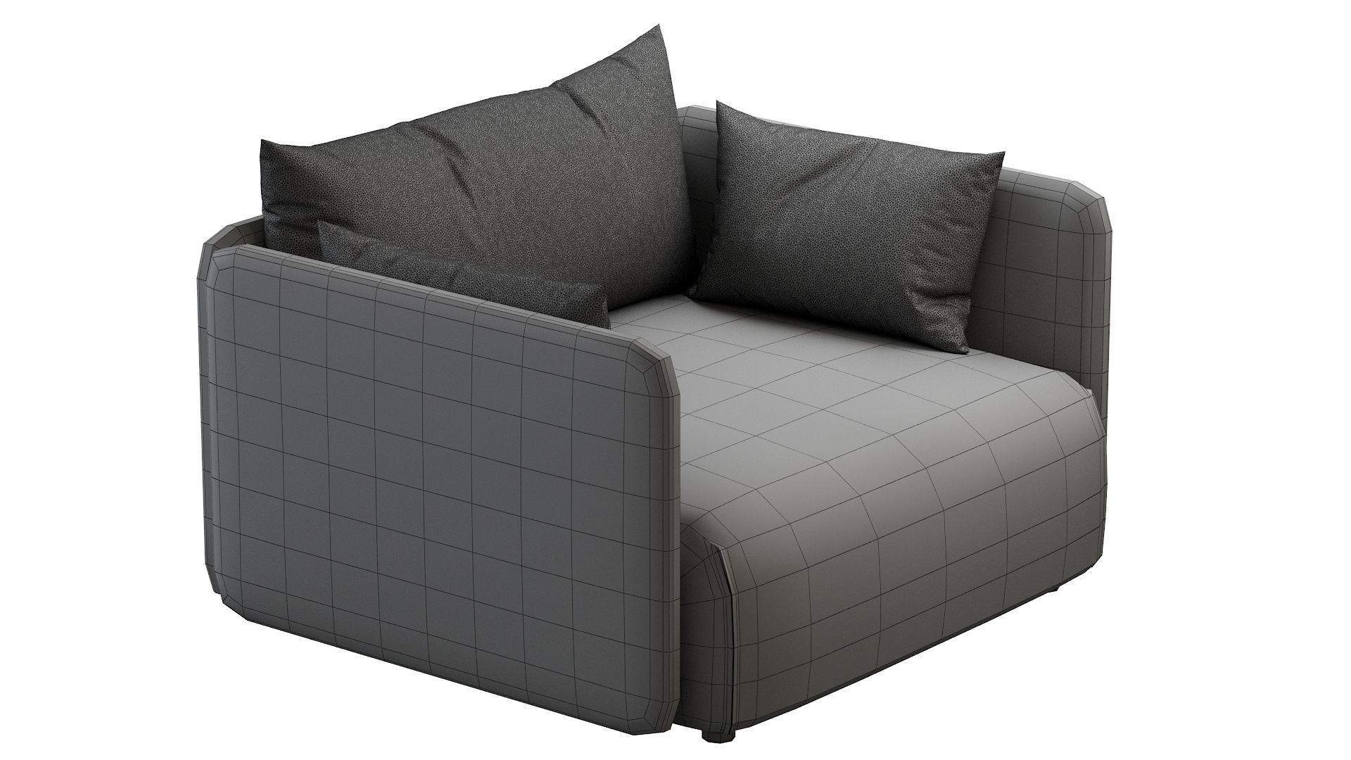 Offset Armchair 3D model_36