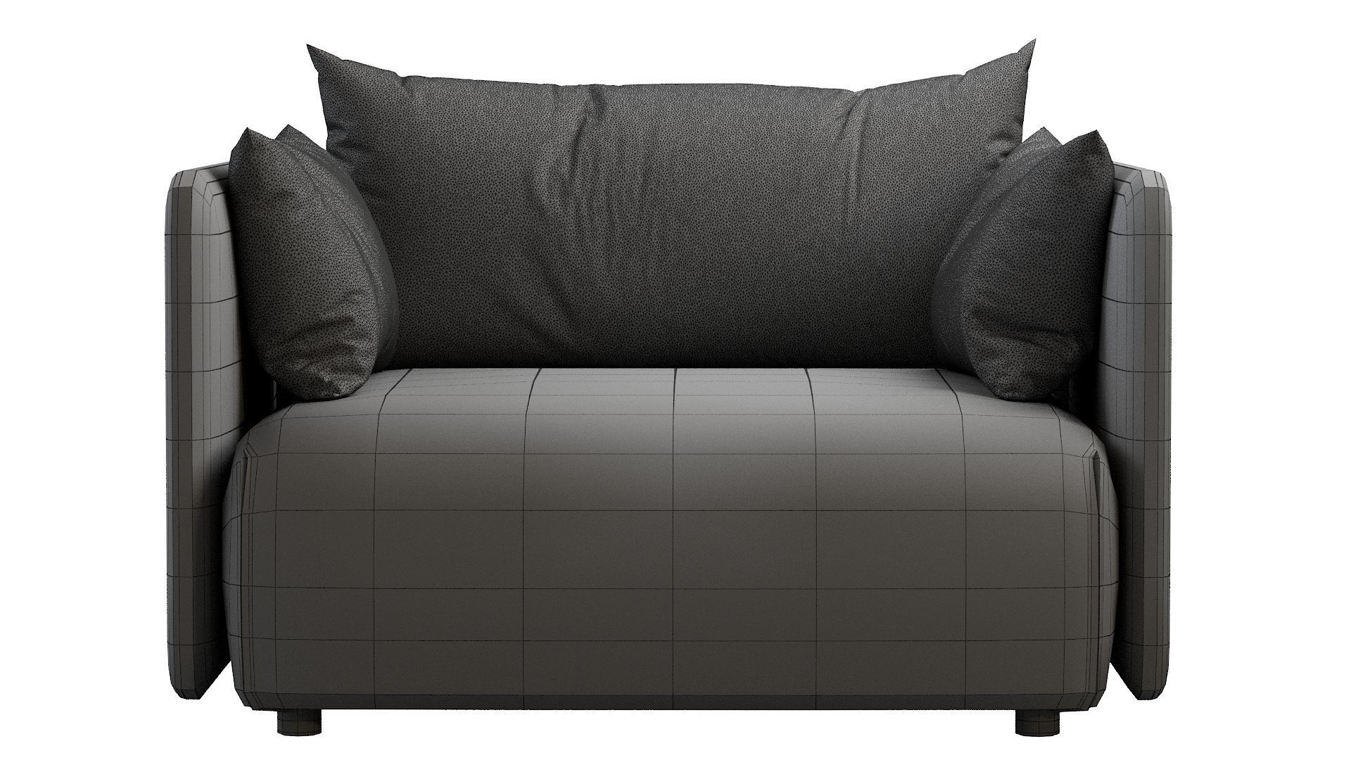 Offset Armchair 3D model_38