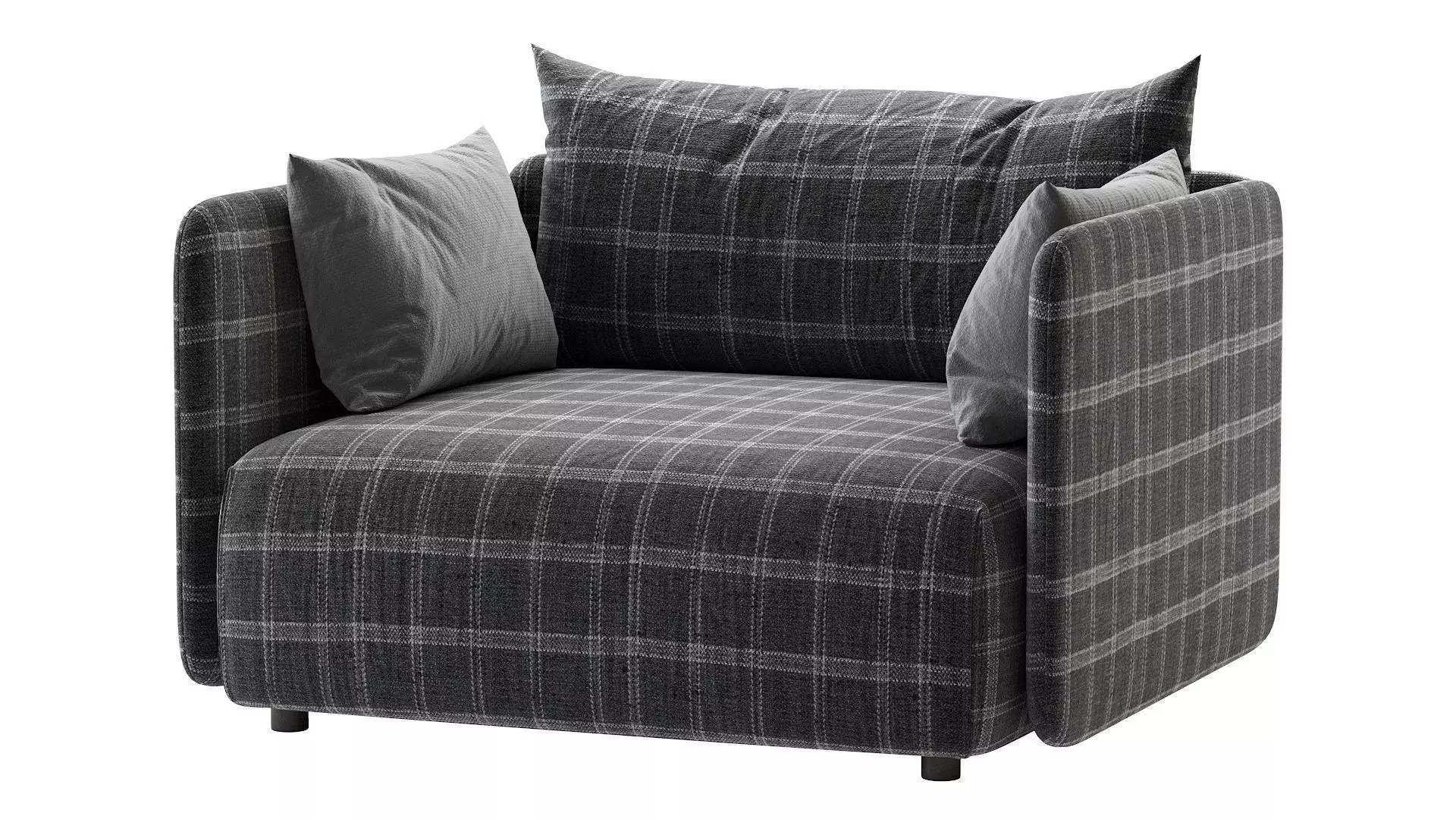 Offset Armchair 3D model_0