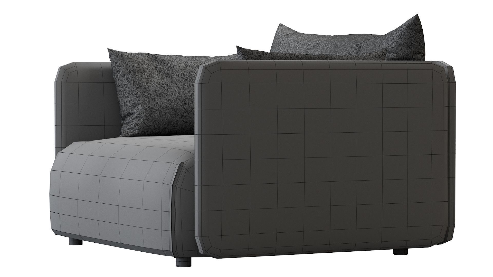 Offset Armchair 3D model_25