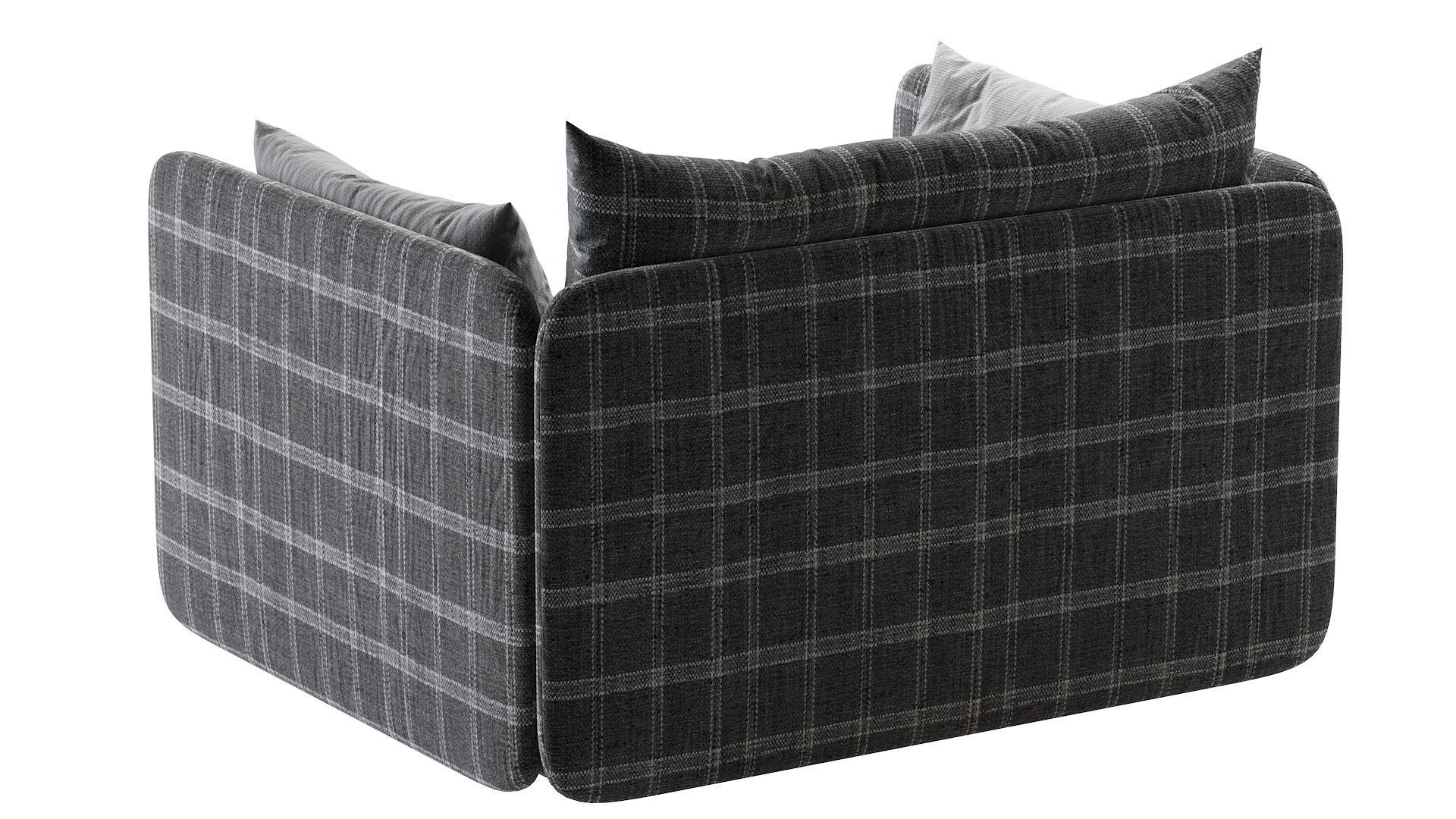 Offset Armchair 3D model_6