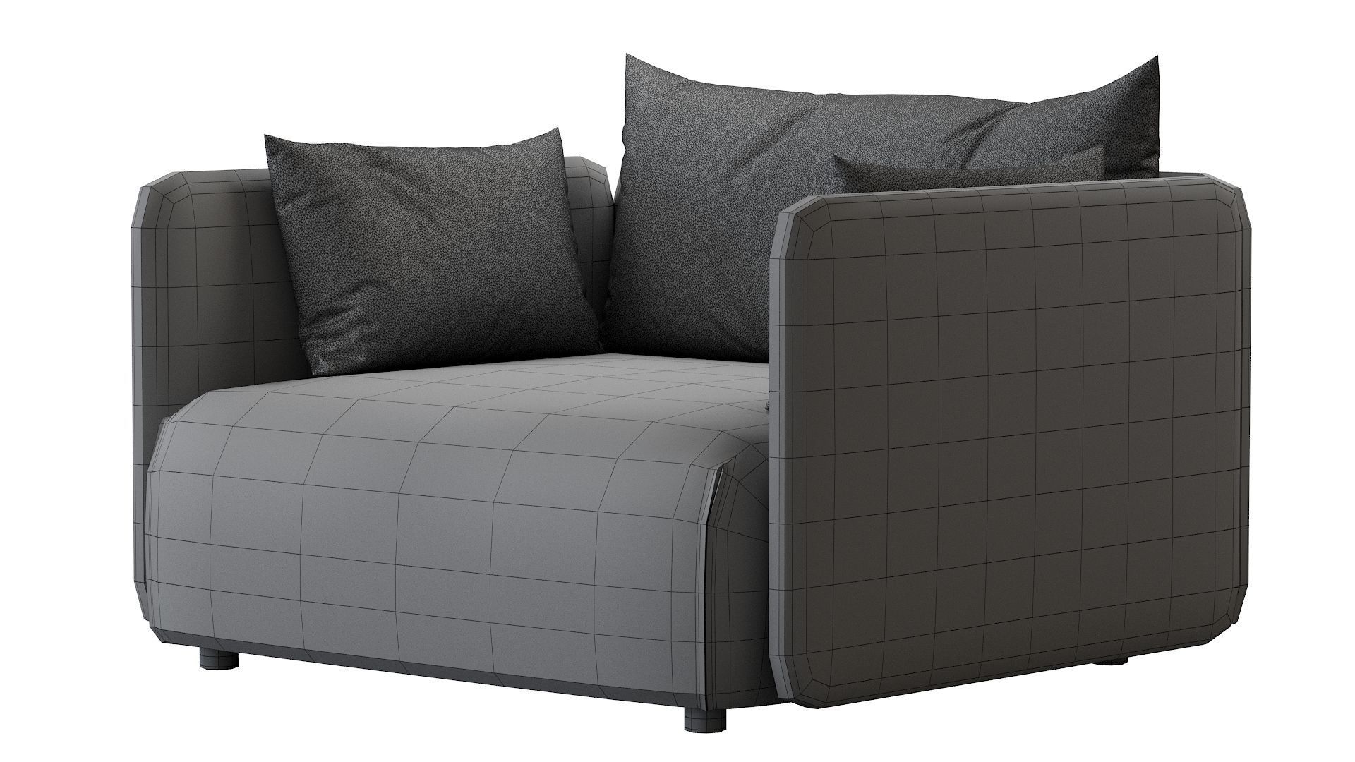 Offset Armchair 3D model_24