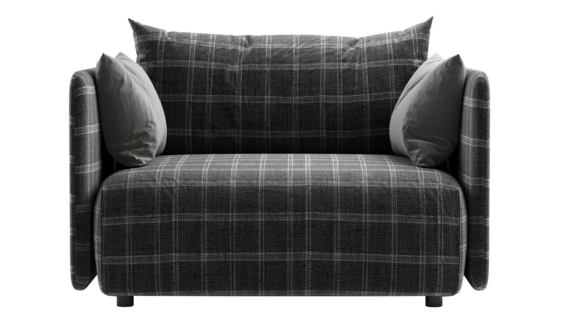 Offset Armchair 3D model_15