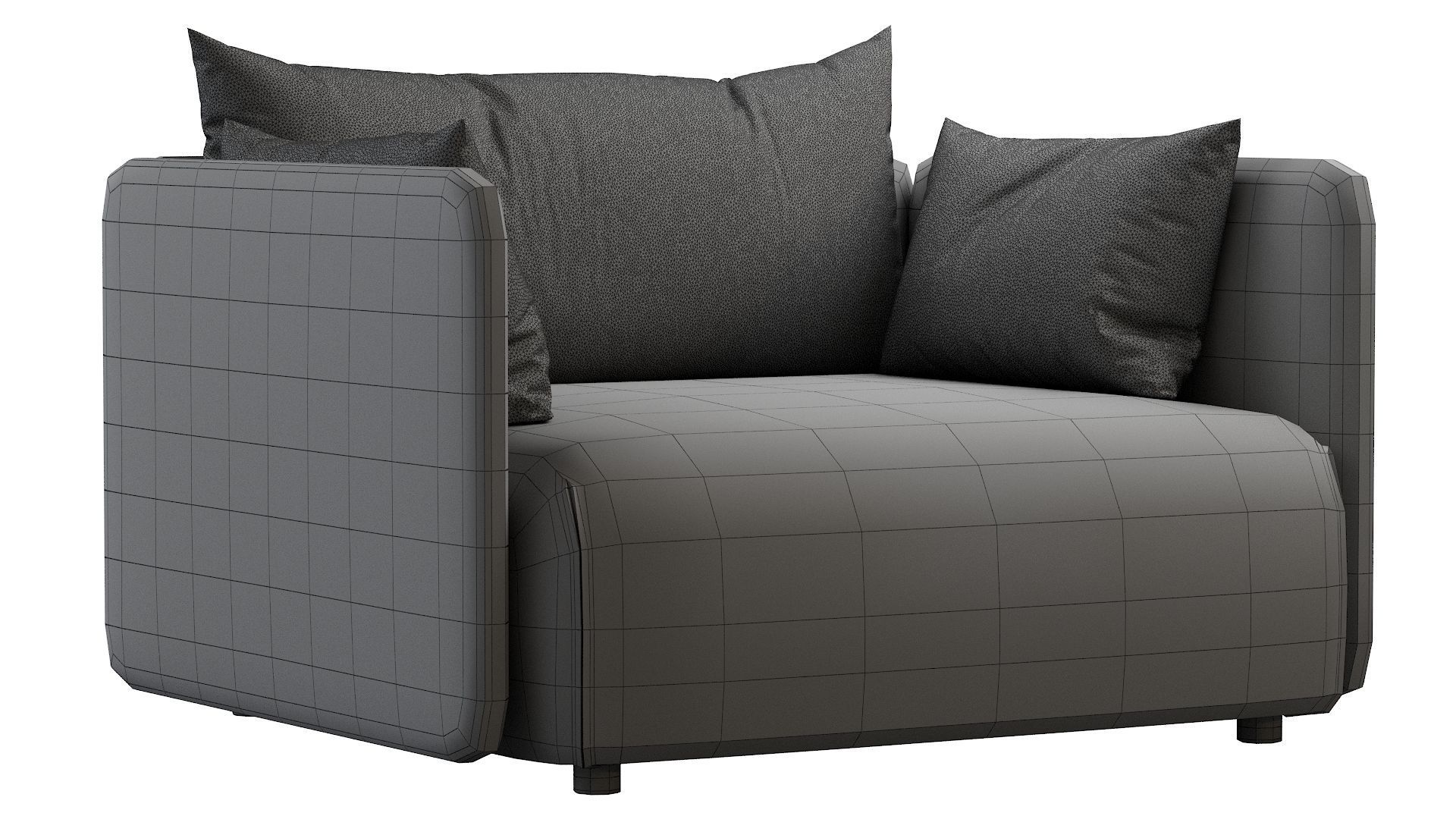 Offset Armchair 3D model_37