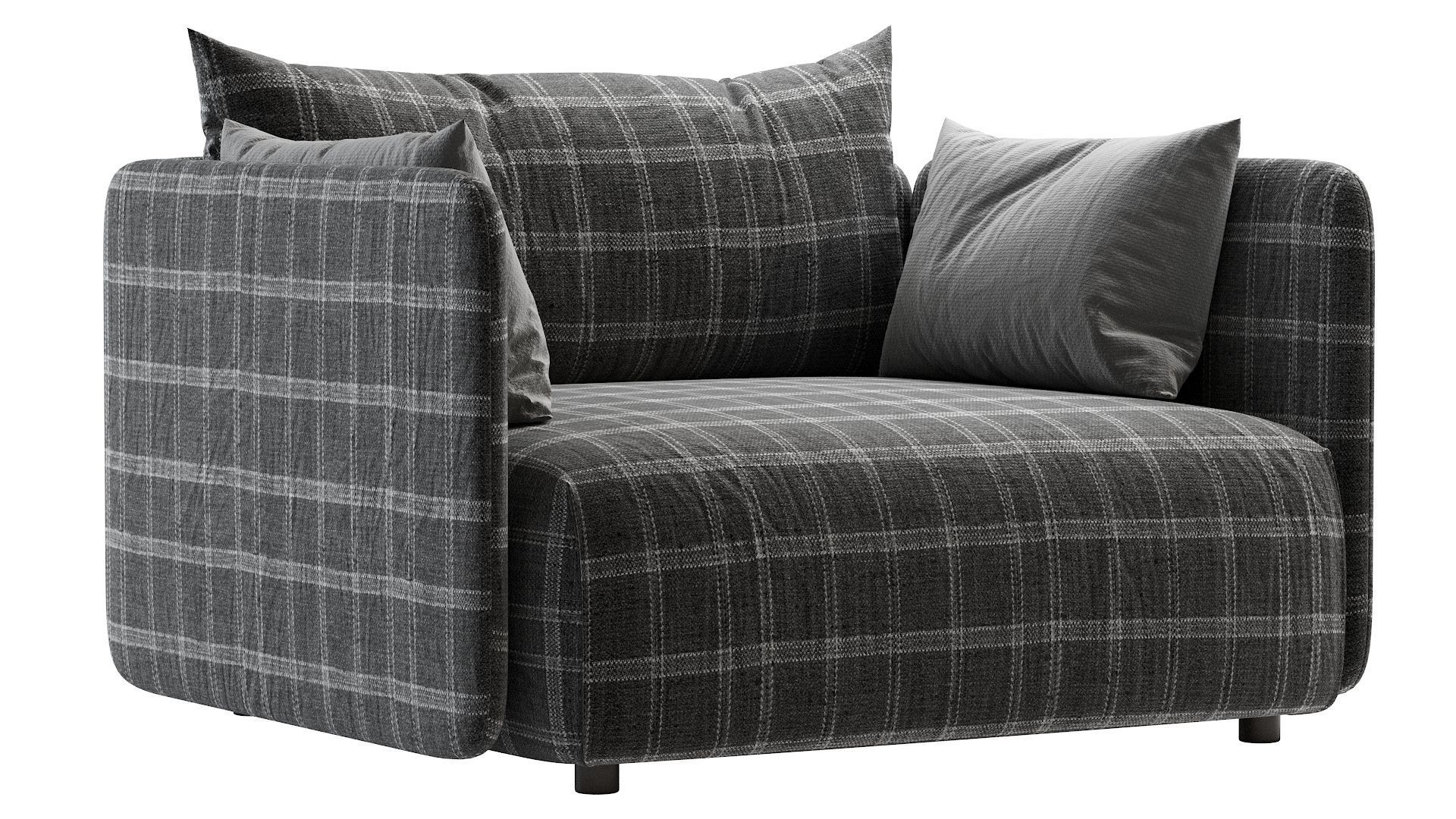 Offset Armchair 3D model_14