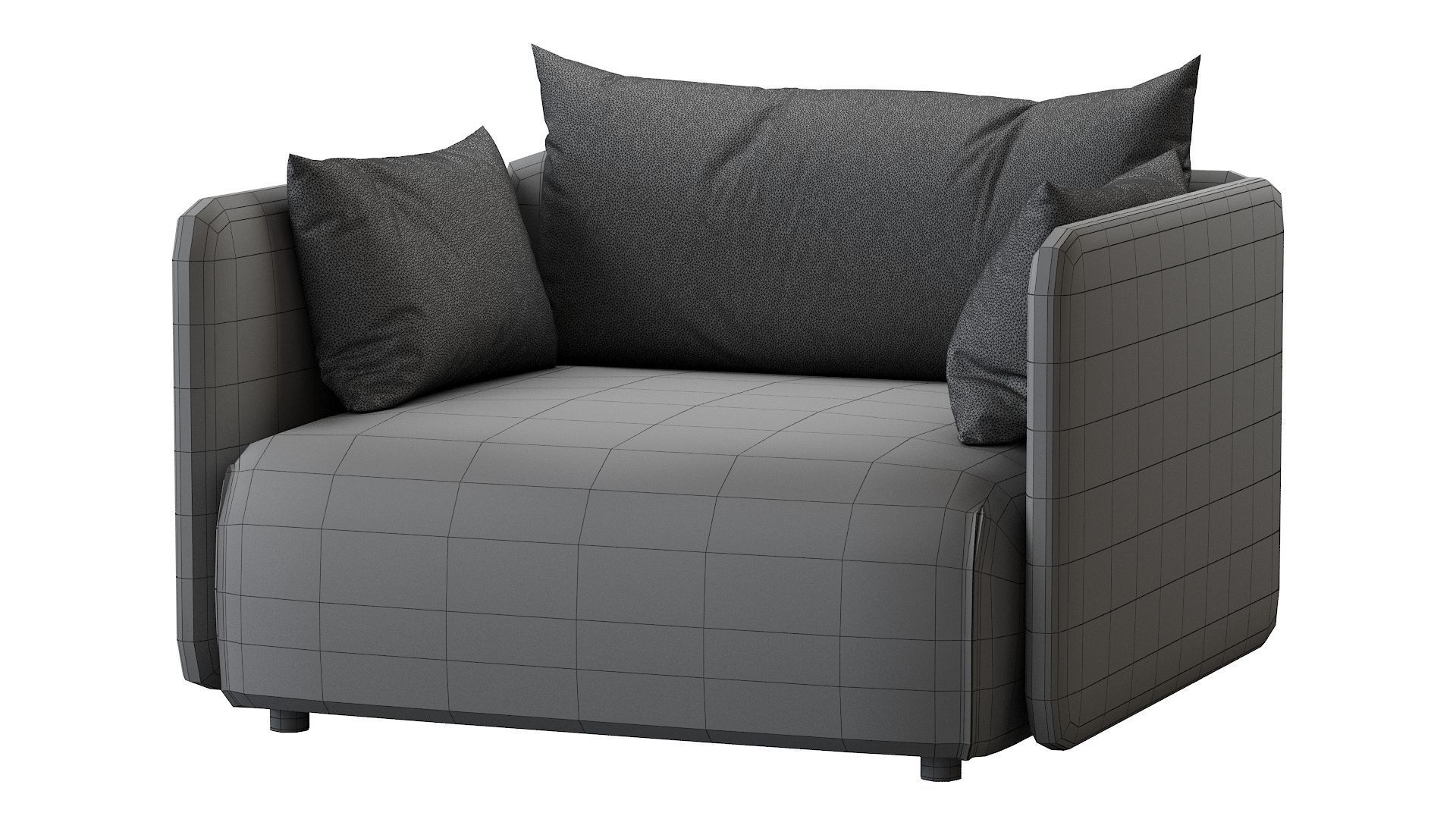 Offset Armchair 3D model_23