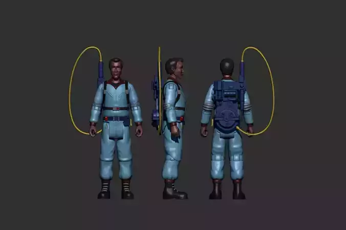 WINSTON ZEDDEMORE THE REAL GHOSTBUSTERS ACTION FIGURE