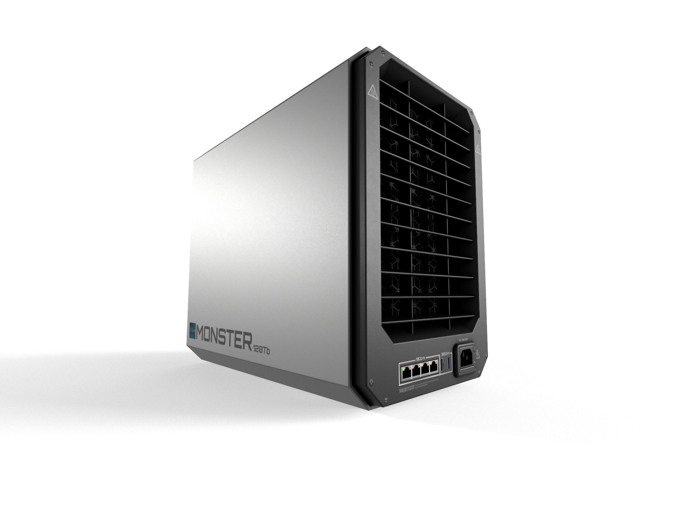 Scifi Network Atached Storage server Low-poly 3D model_2