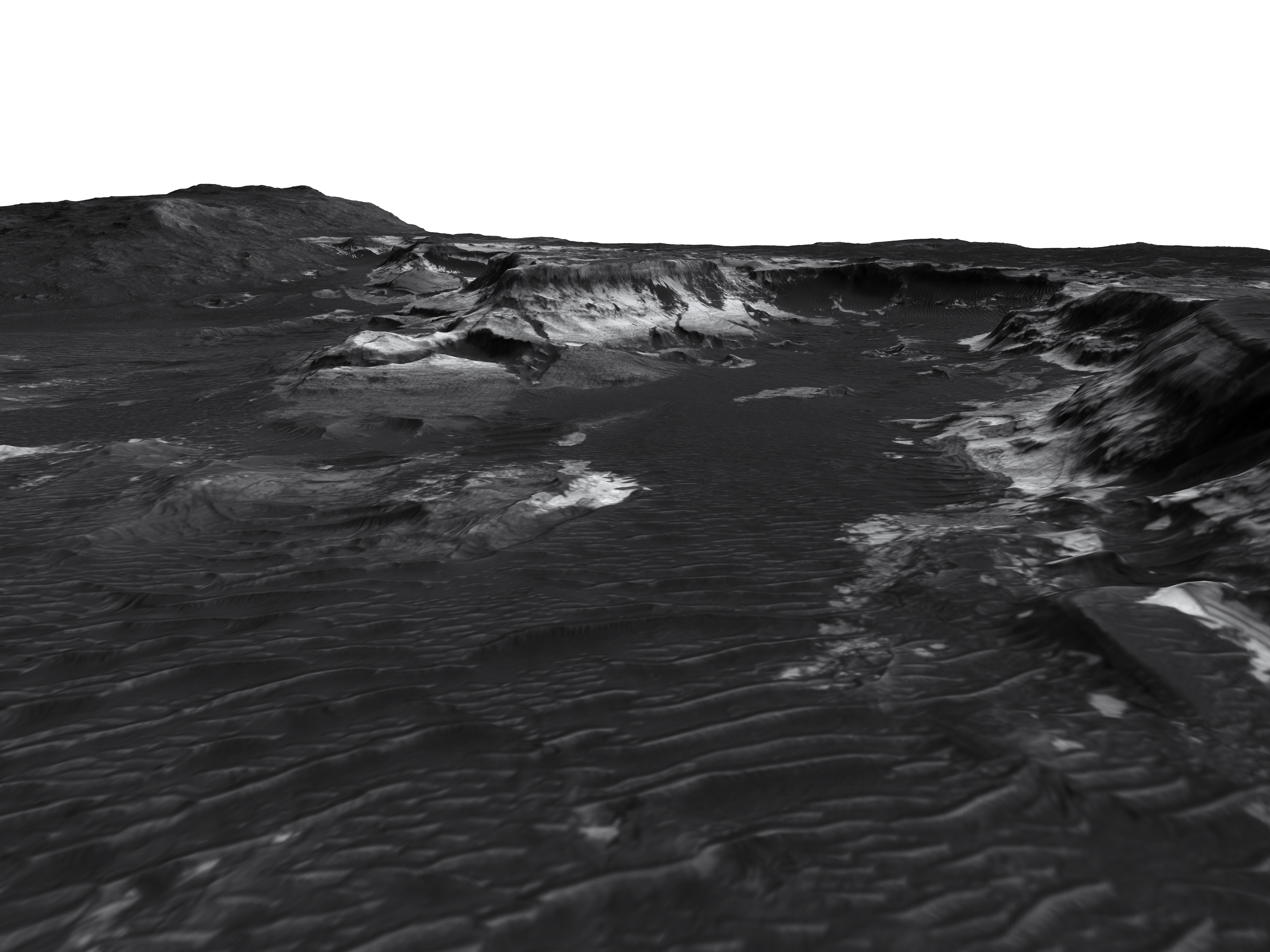 MARS VR - Fan Surfaces in West Holden Crater 3D model_2